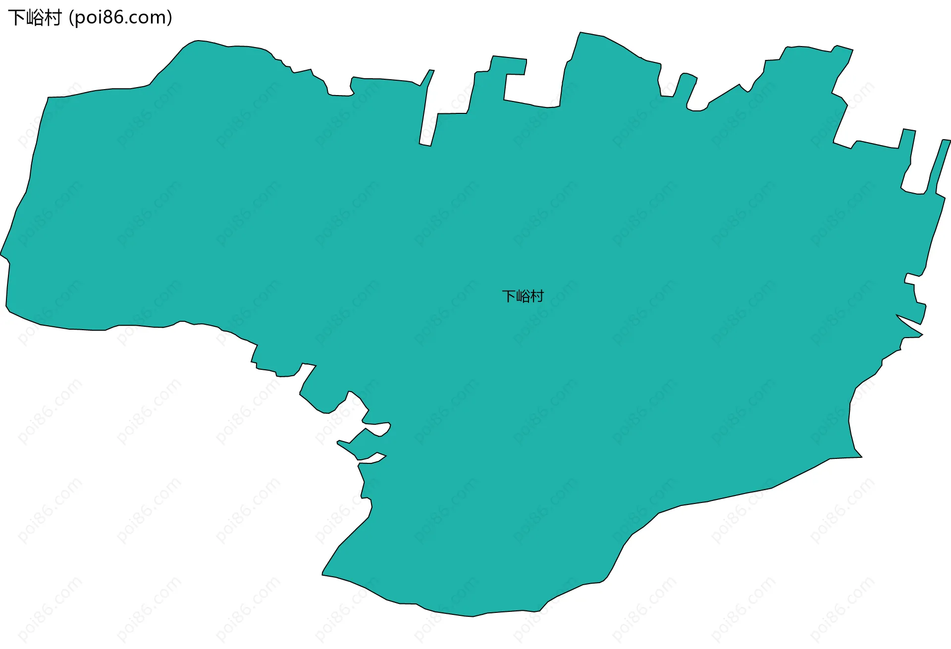 下峪村边界地图