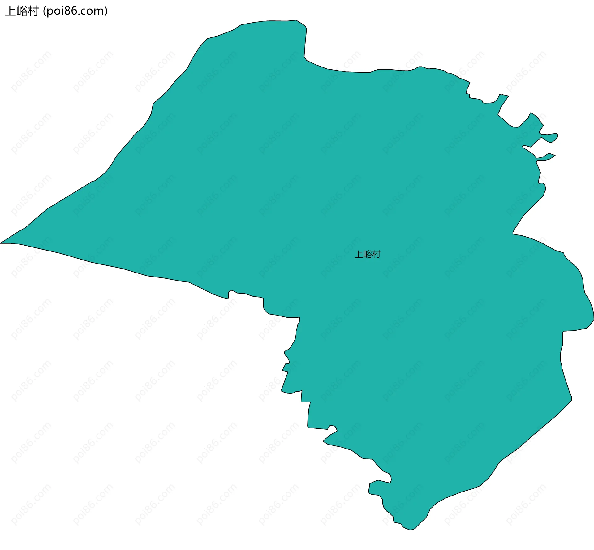 上峪村边界地图