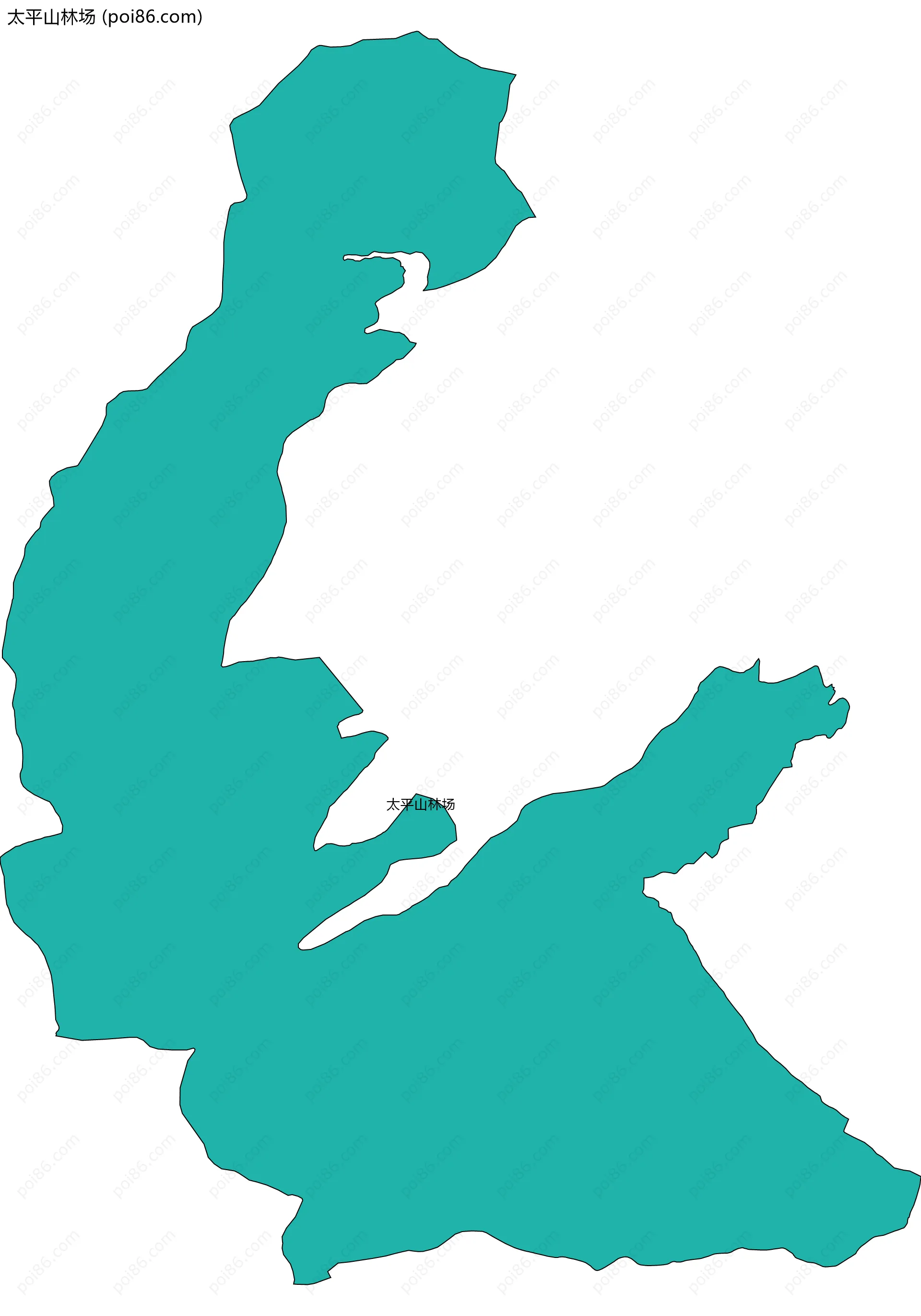 太平山林场边界地图