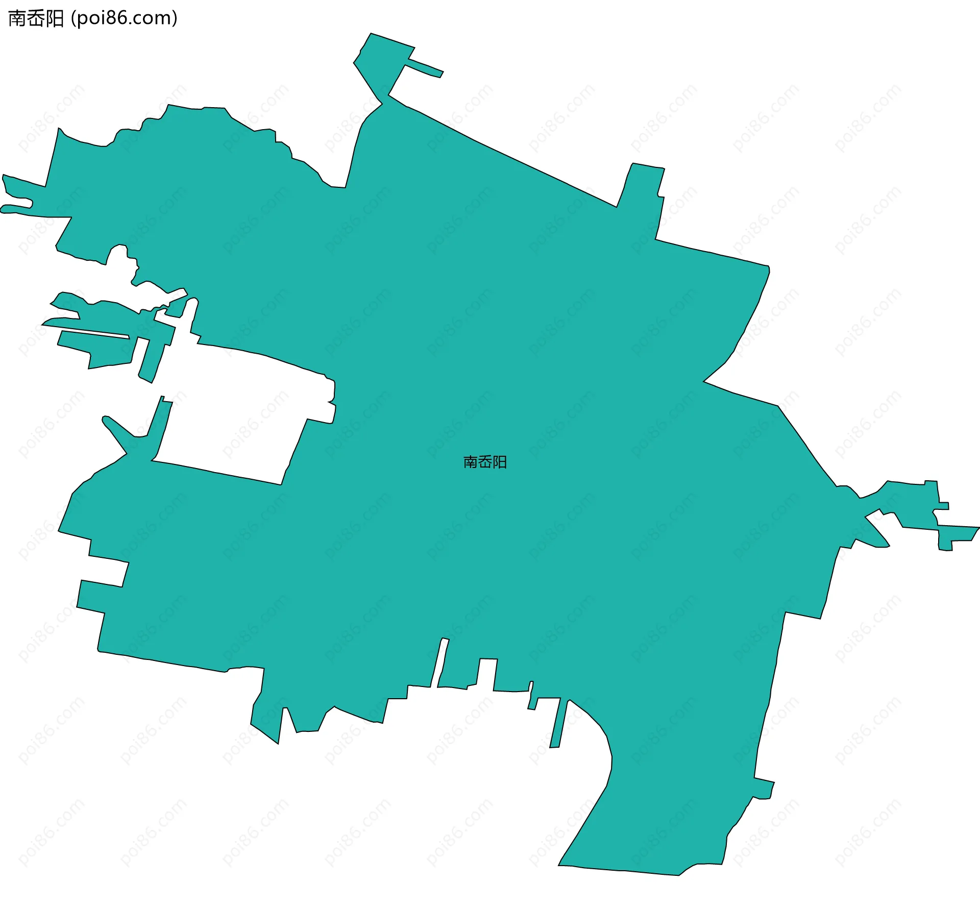 南岙阳边界地图