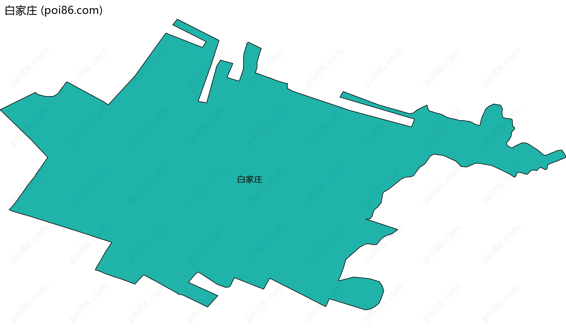 白家庄边界地图