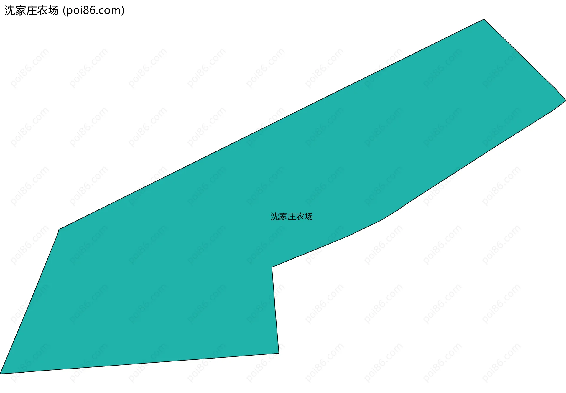 沈家庄农场边界地图