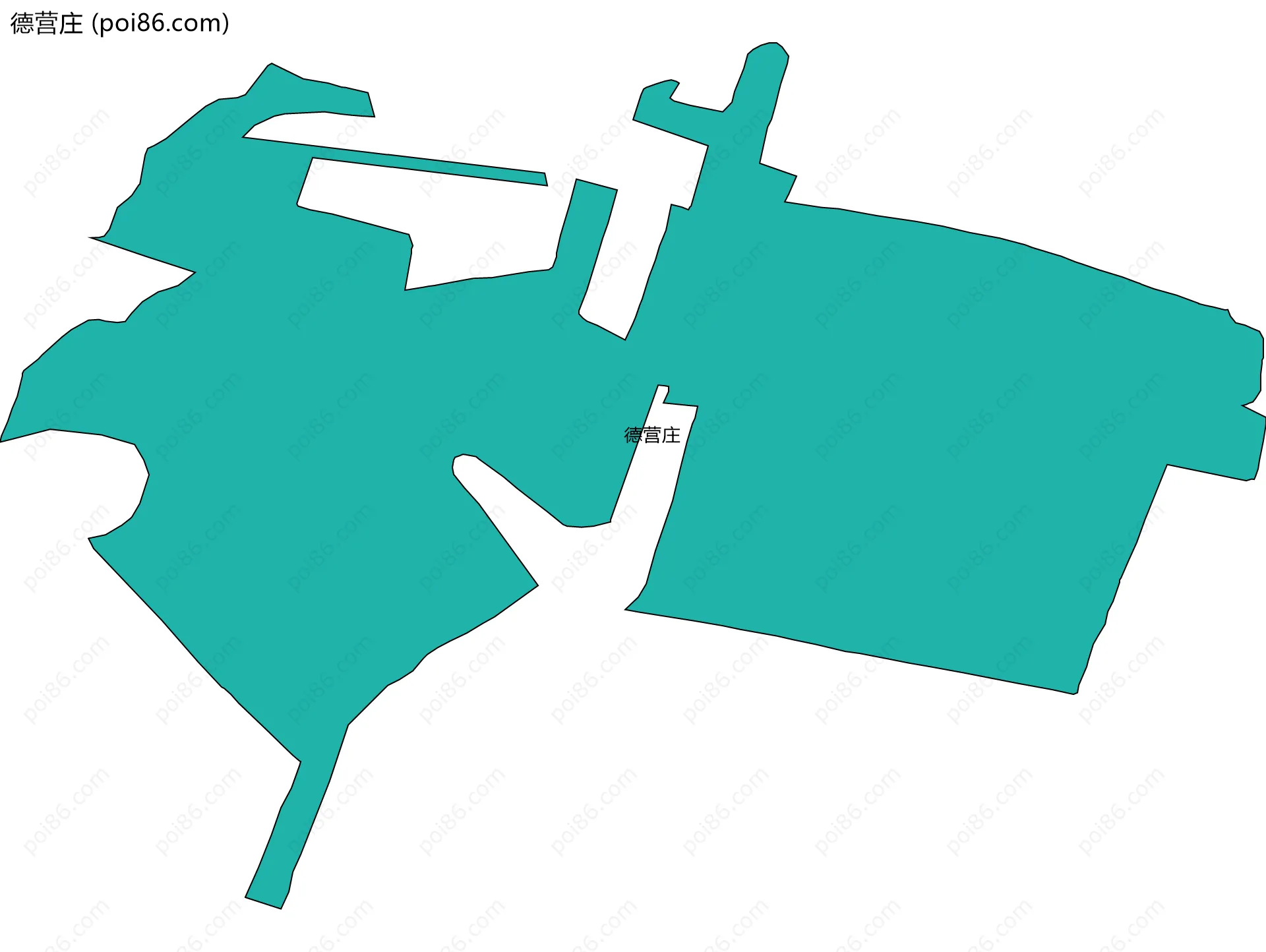 德营庄边界地图