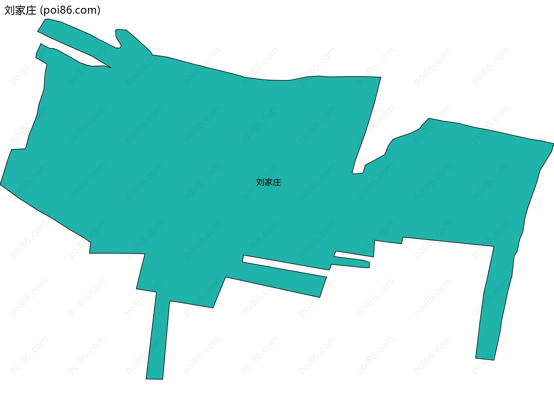 刘家庄边界地图