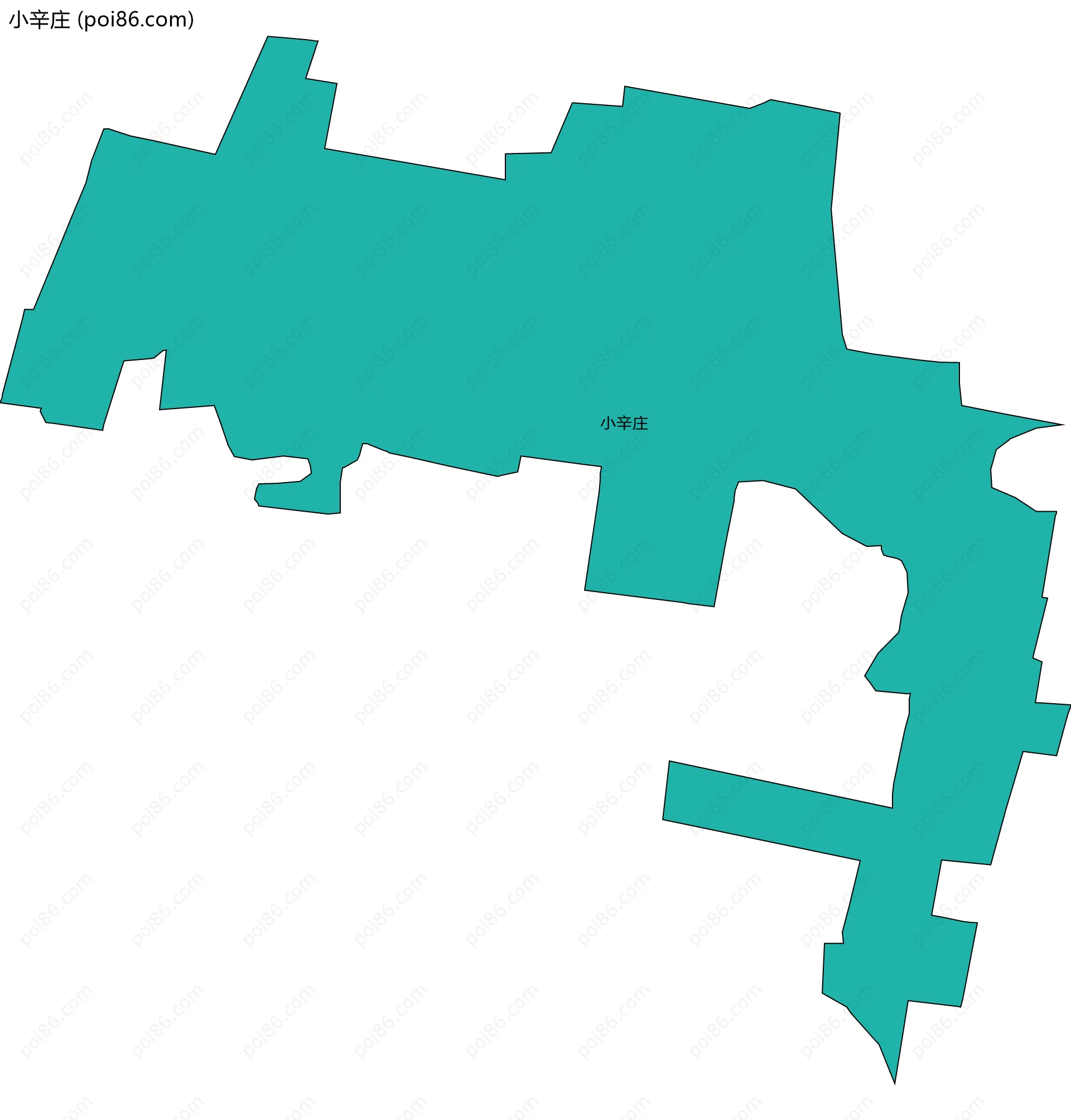 小辛庄边界地图