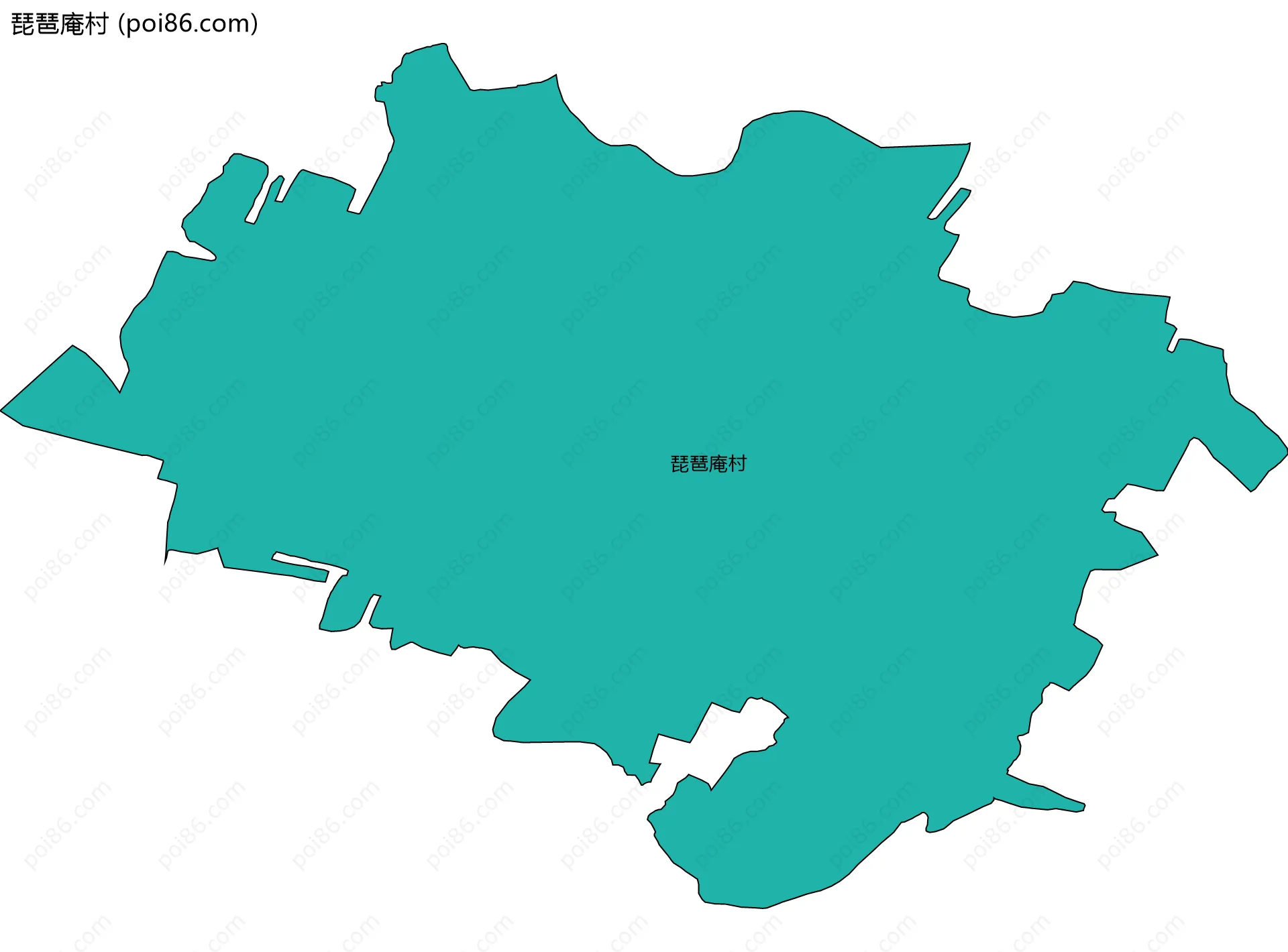 琵琶庵村边界地图