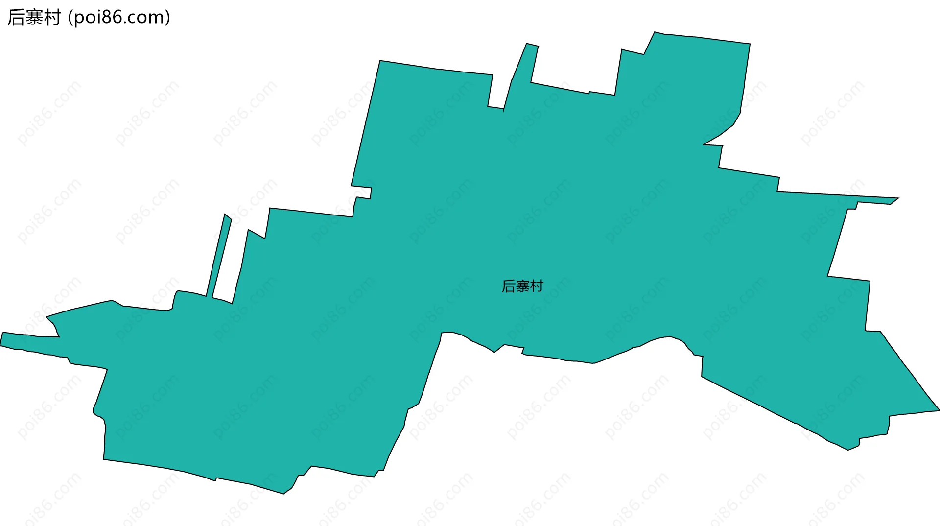 后寨村边界地图