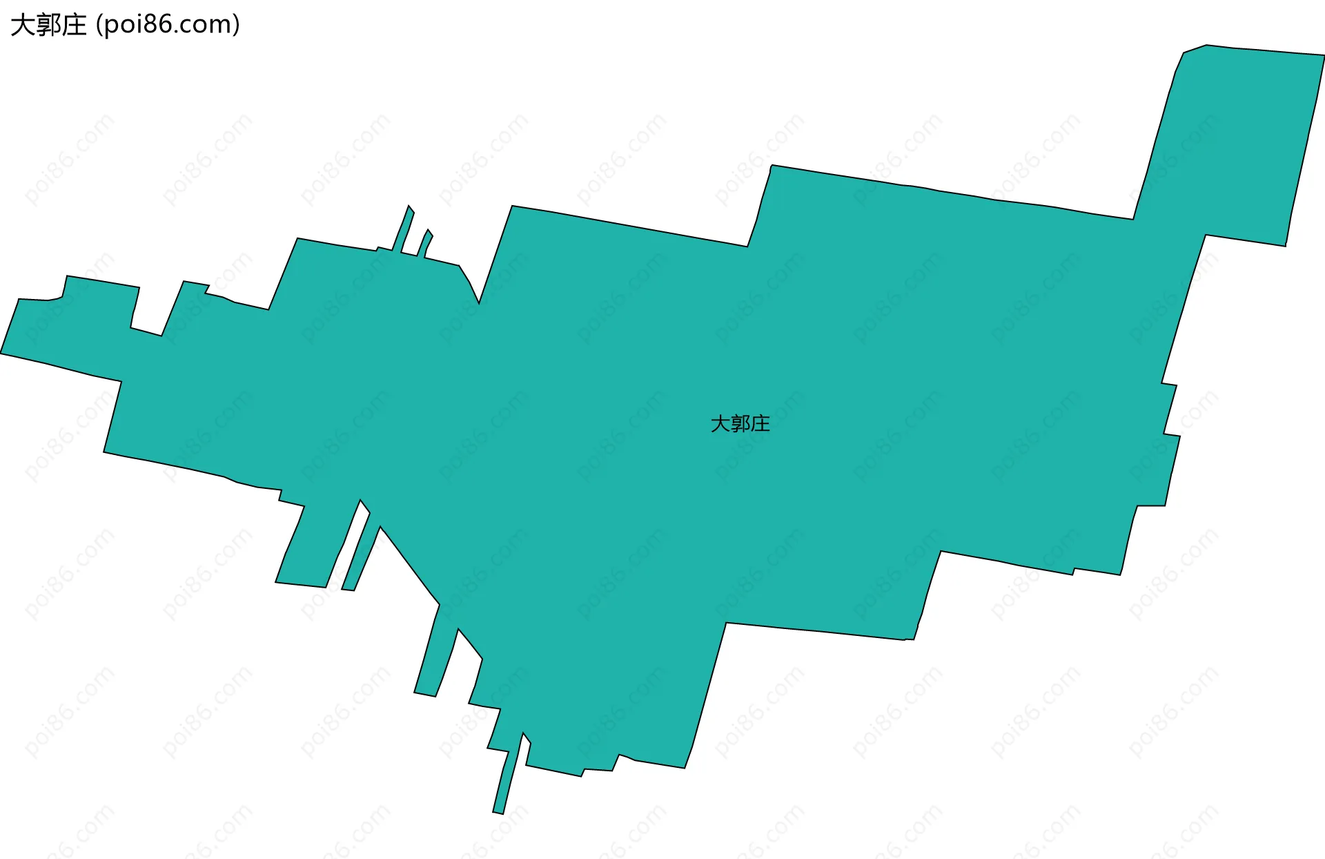 大郭庄边界地图