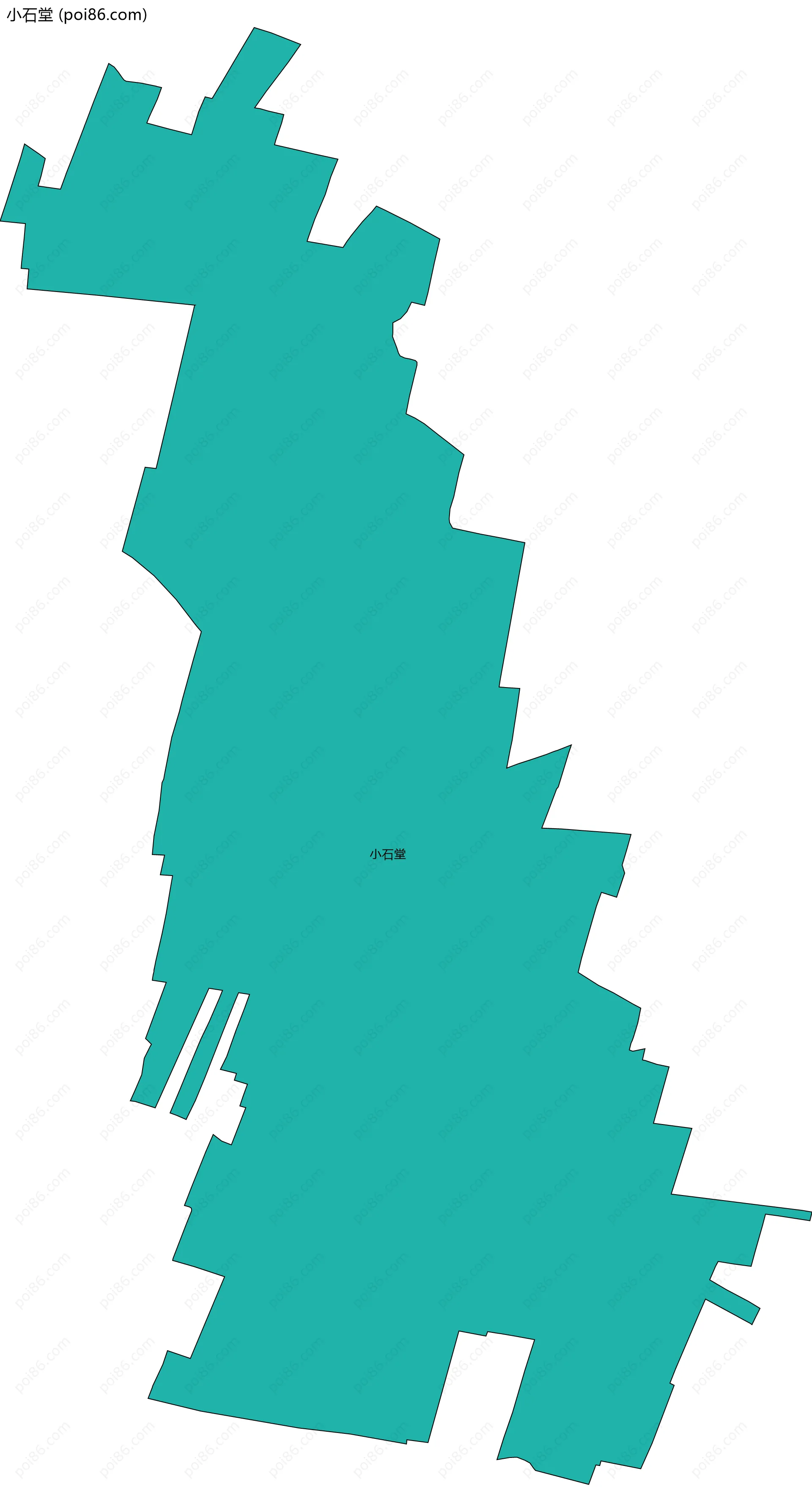 小石堂边界地图