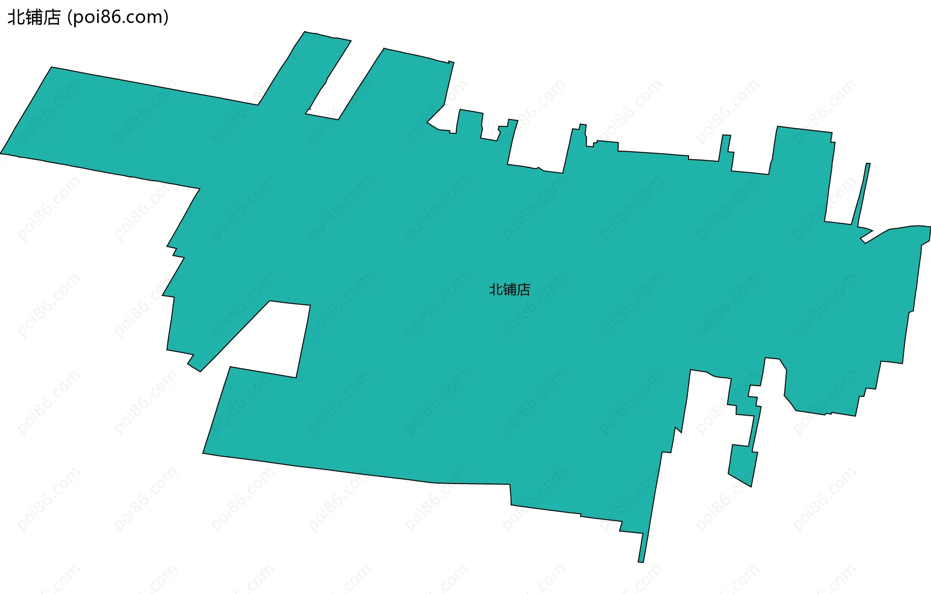 北铺店边界地图