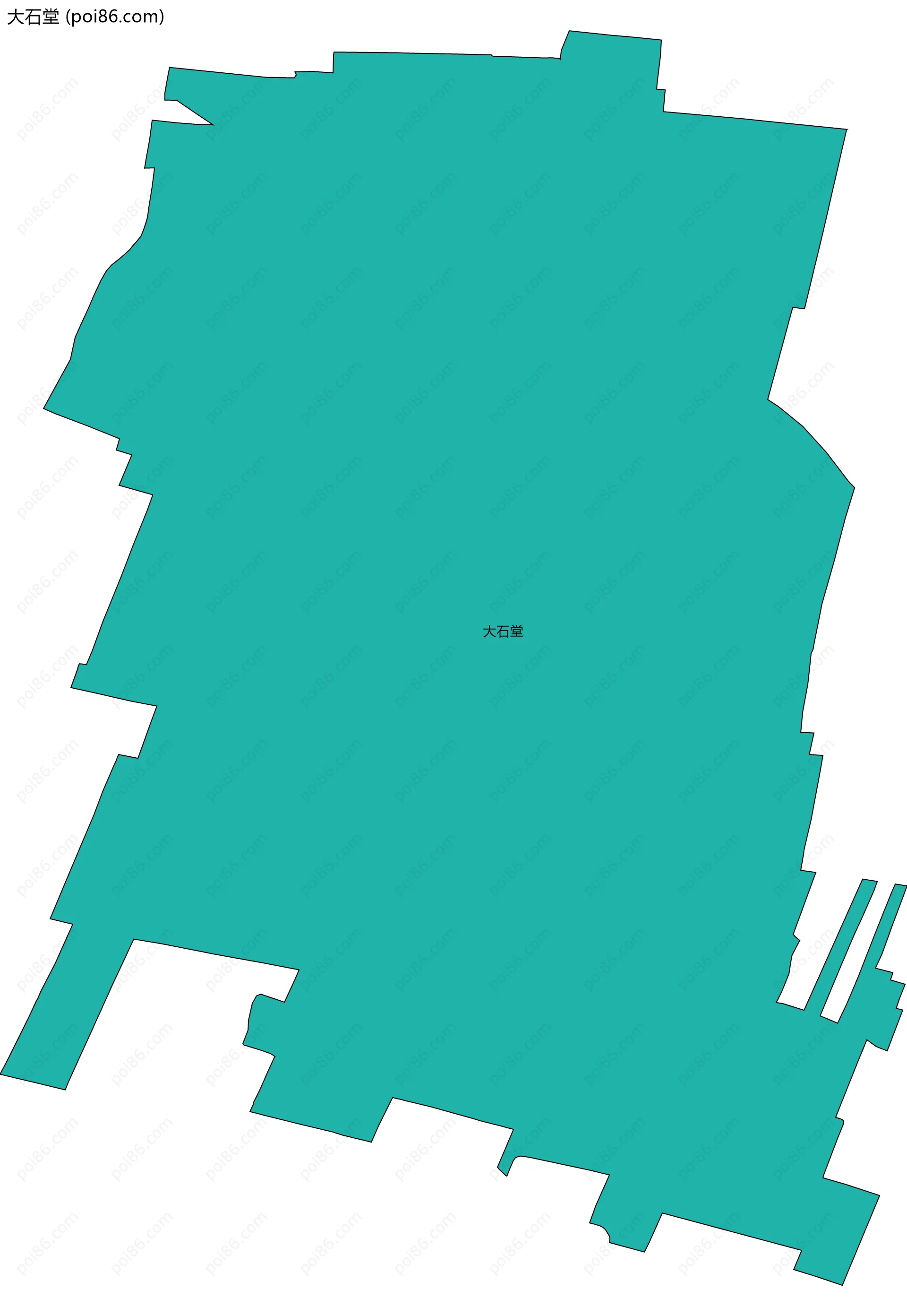 大石堂边界地图