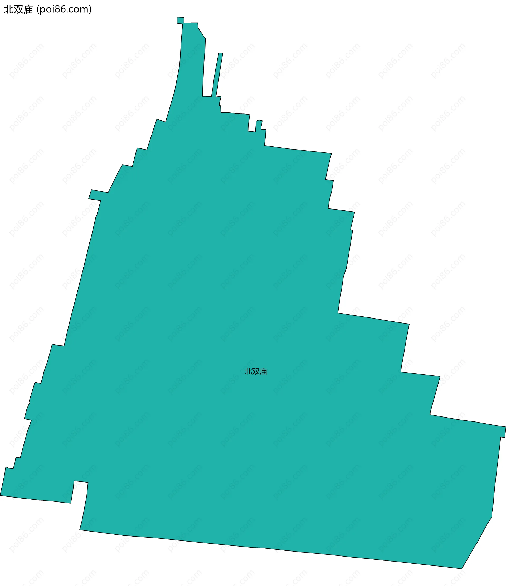 北双庙边界地图