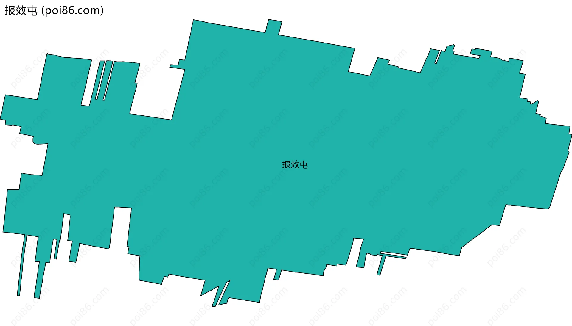 报效屯边界地图