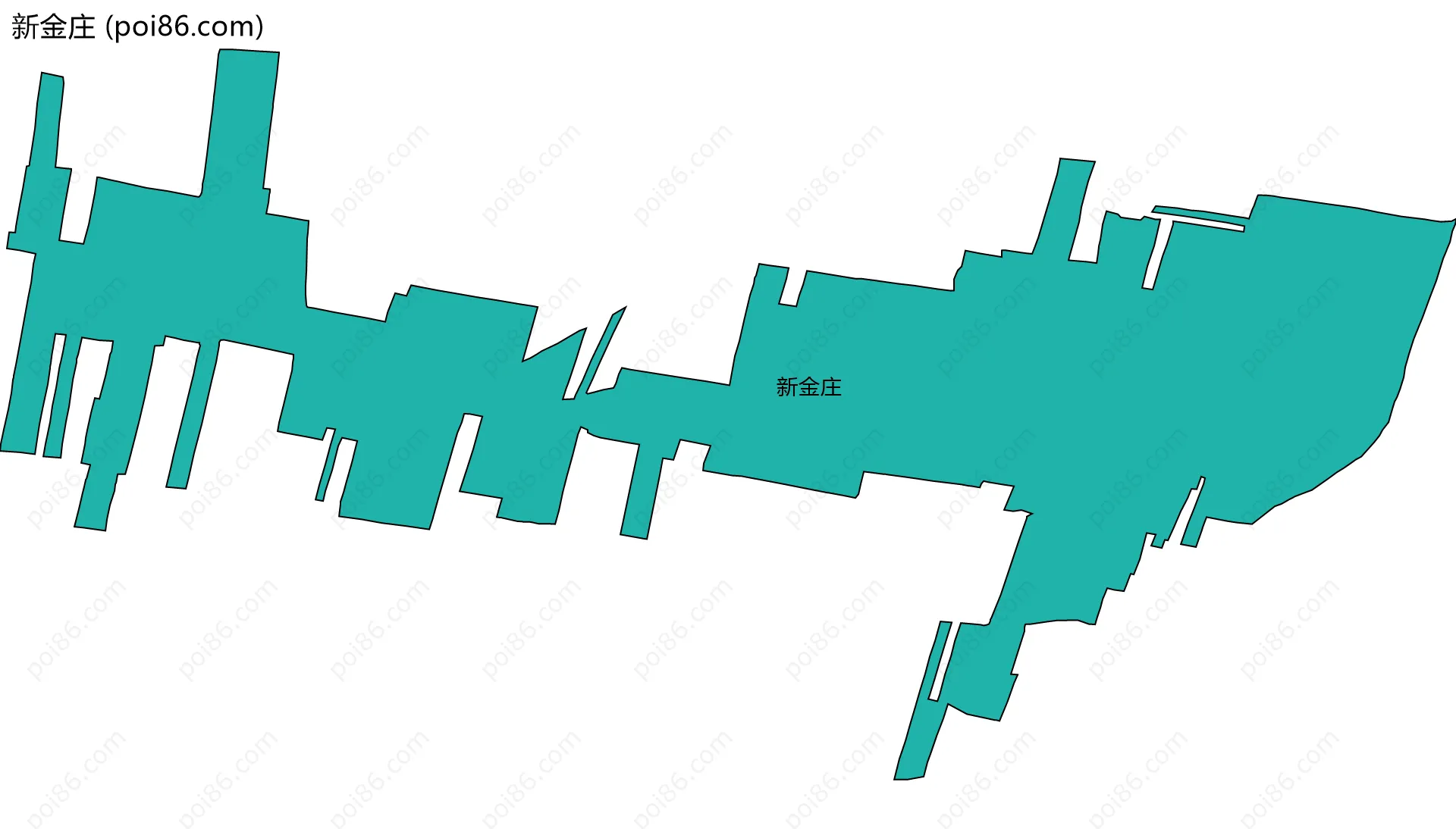 新金庄边界地图
