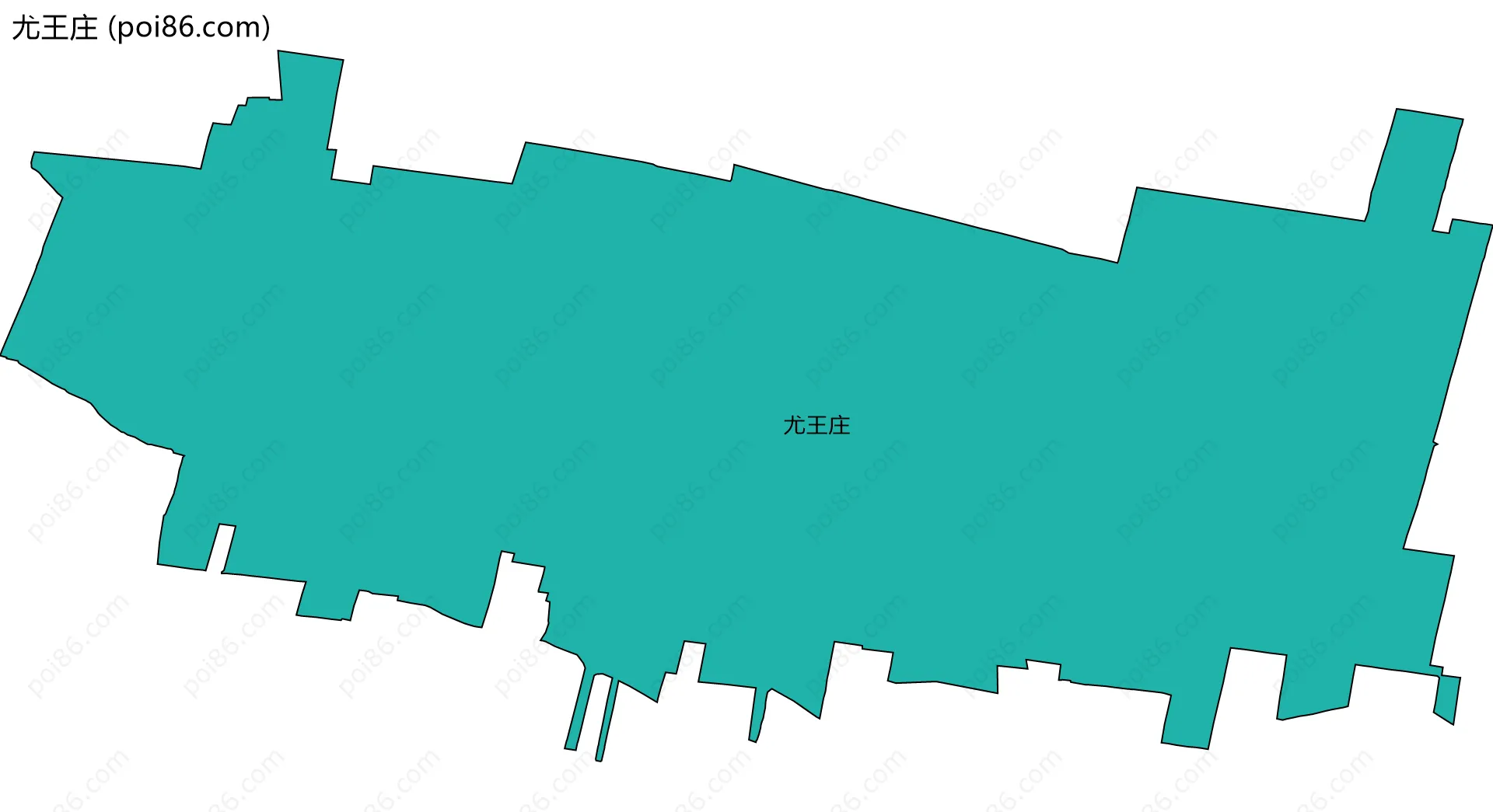 尤王庄边界地图