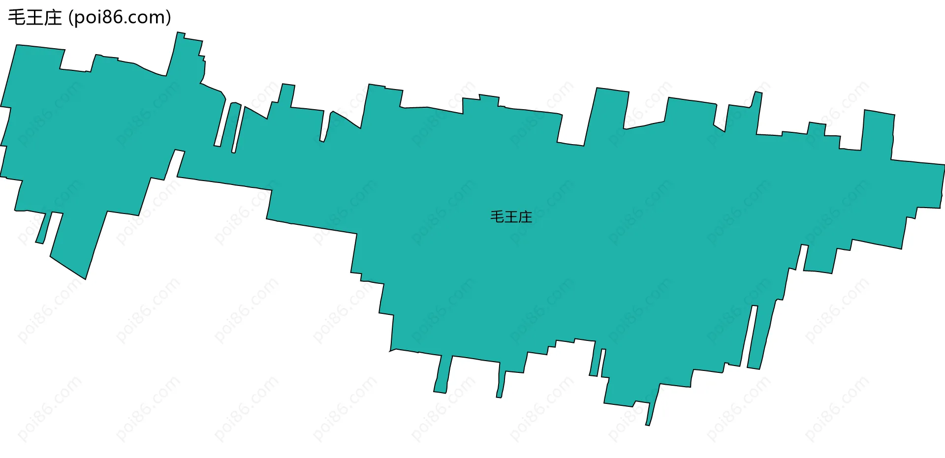 毛王庄边界地图