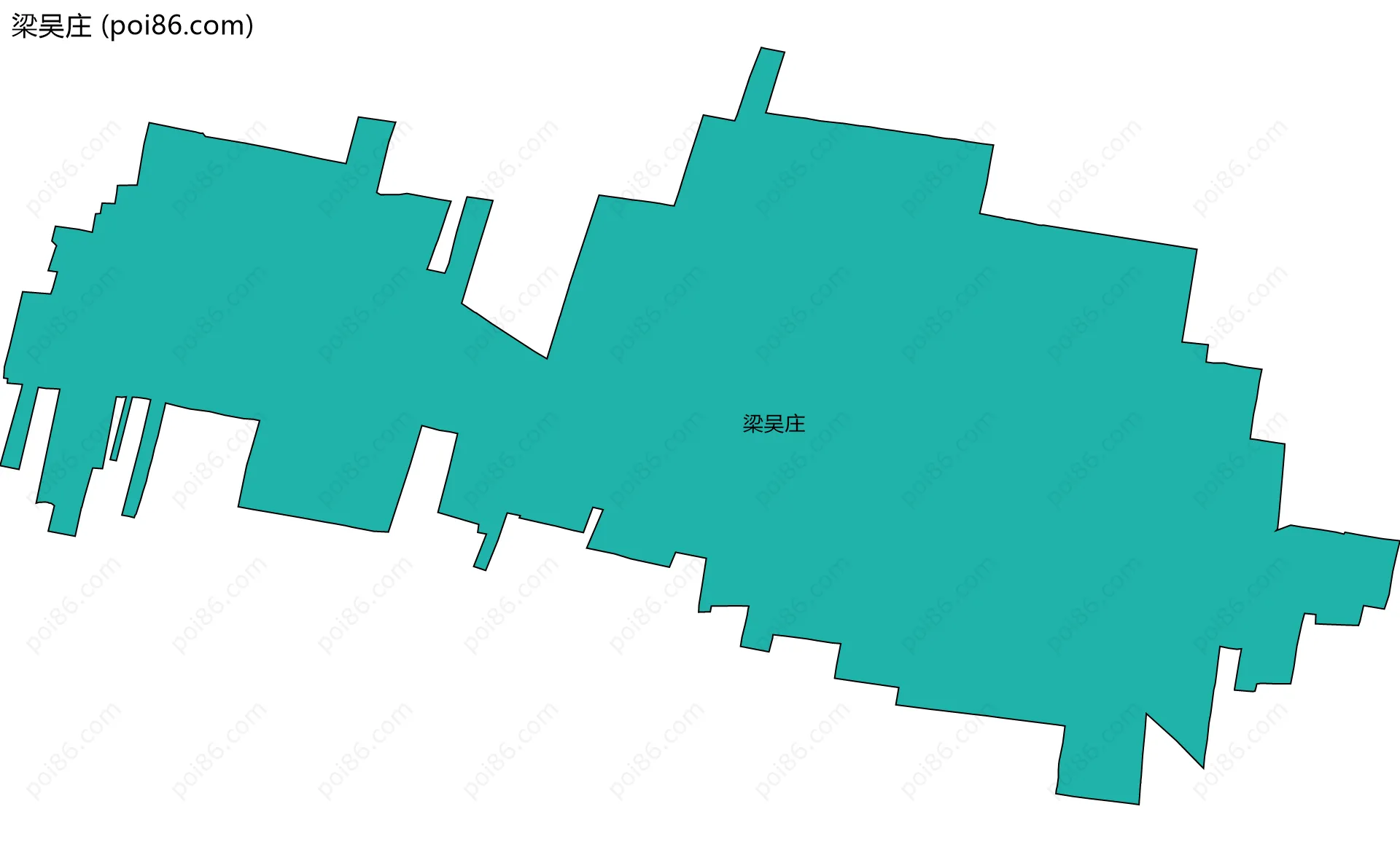 梁吴庄边界地图