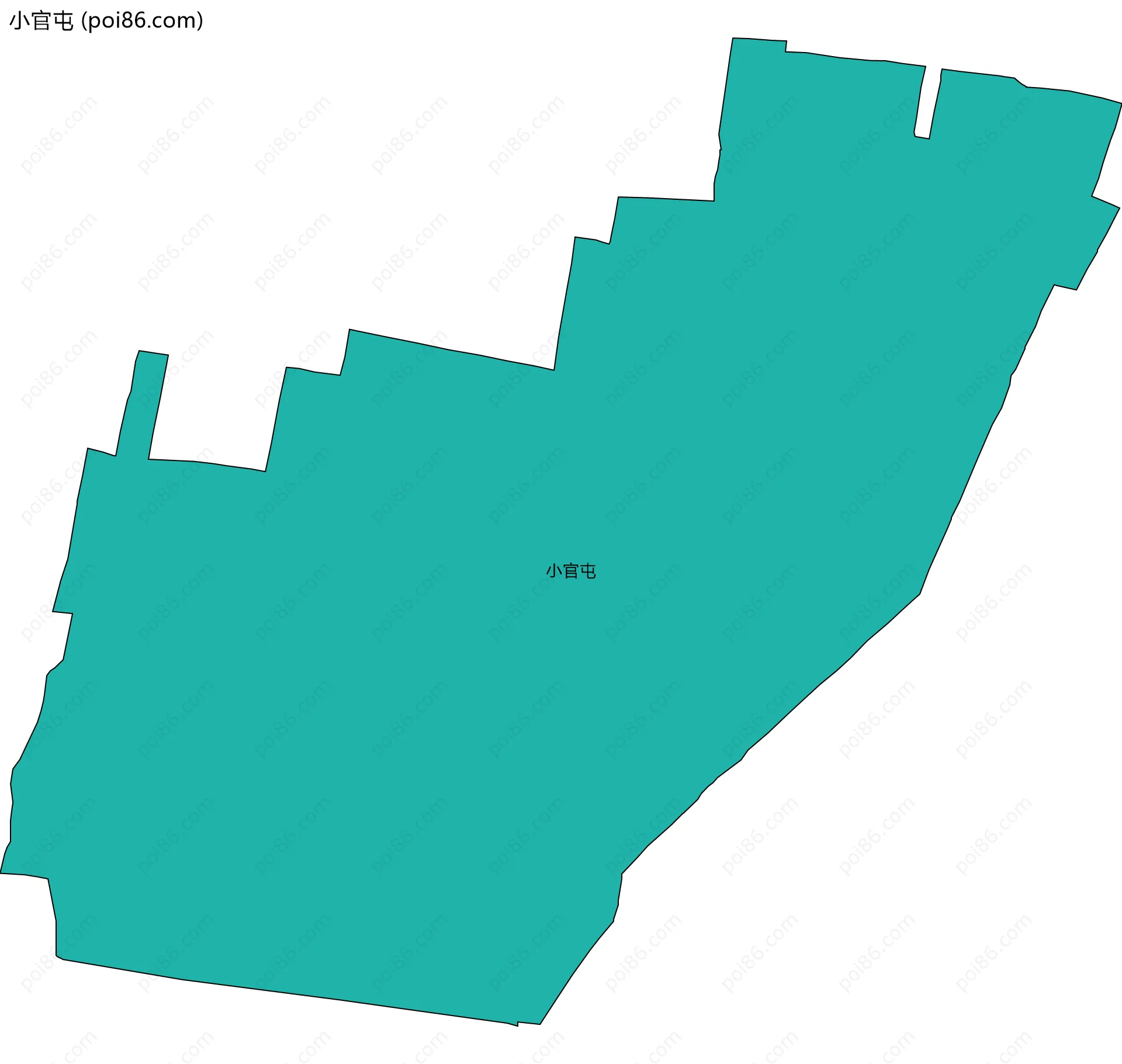 小官屯边界地图