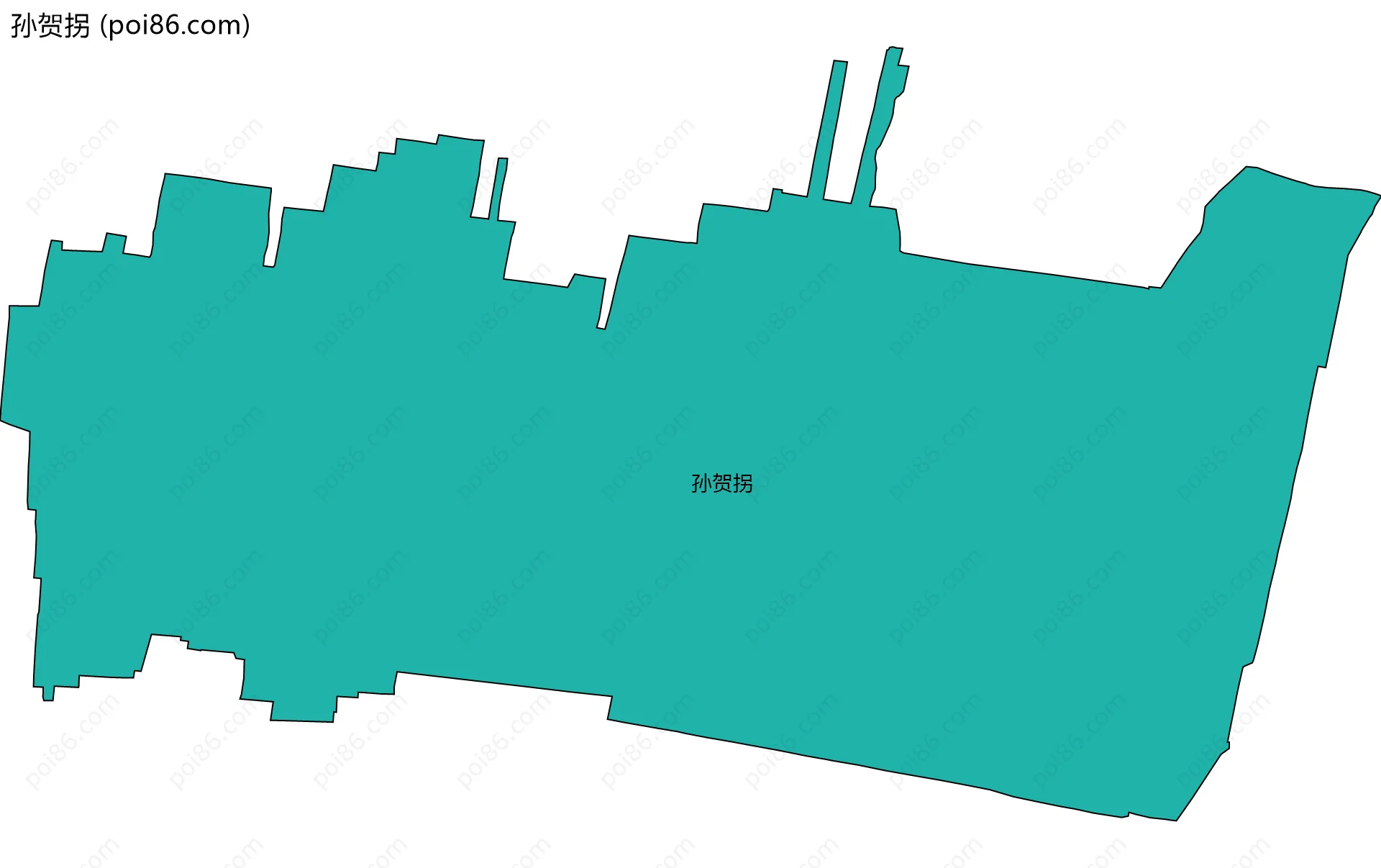 孙贺拐边界地图