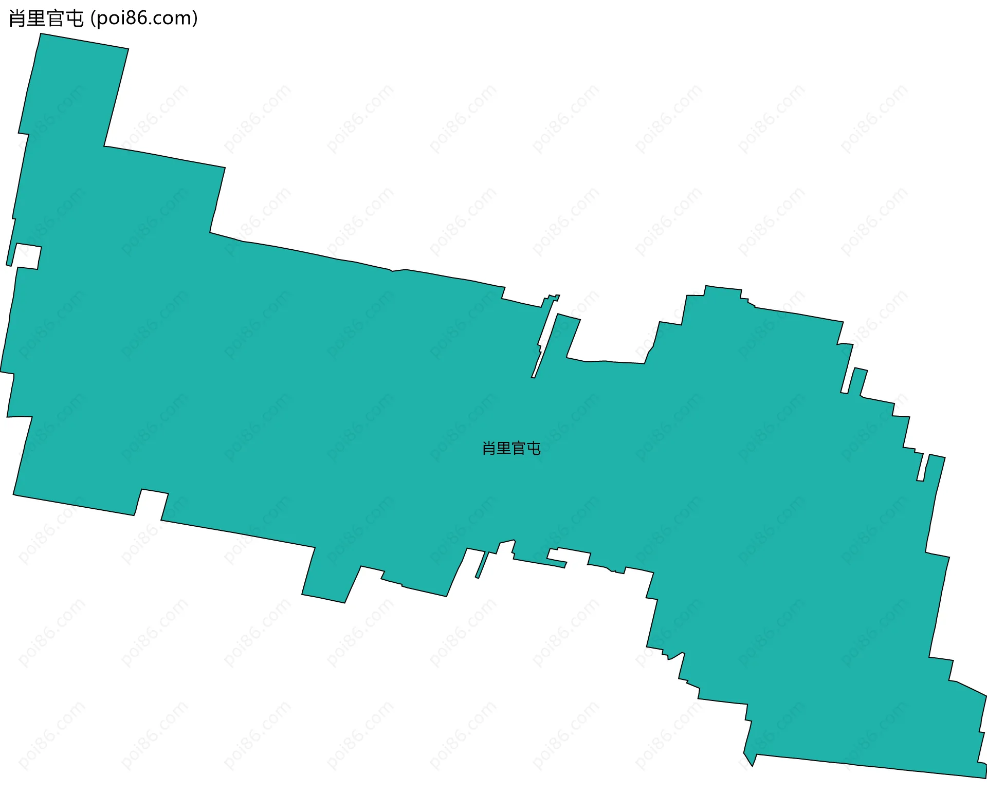 肖里官屯边界地图