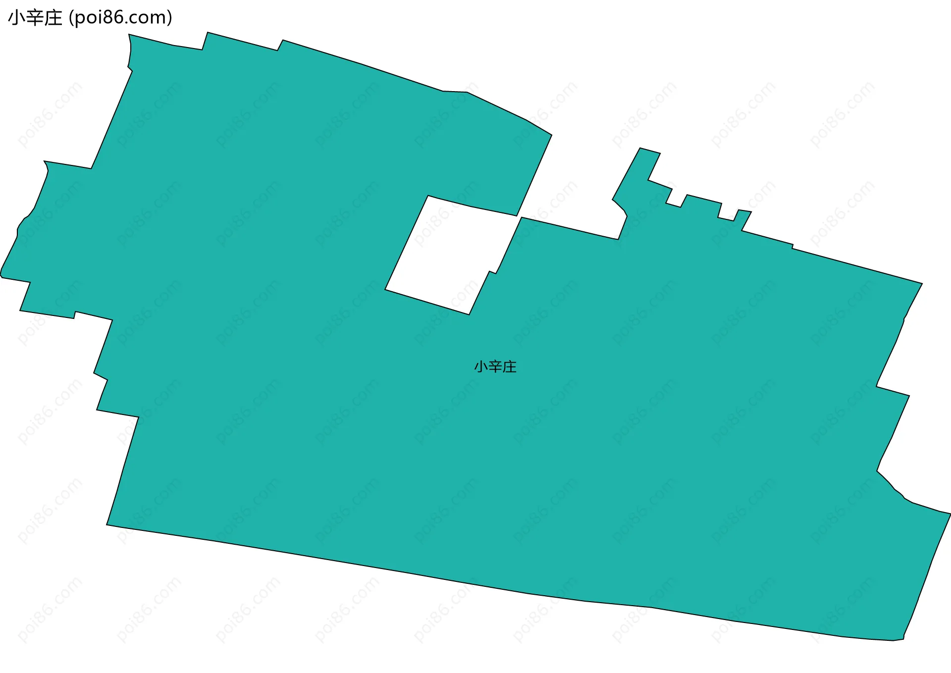 小辛庄边界地图
