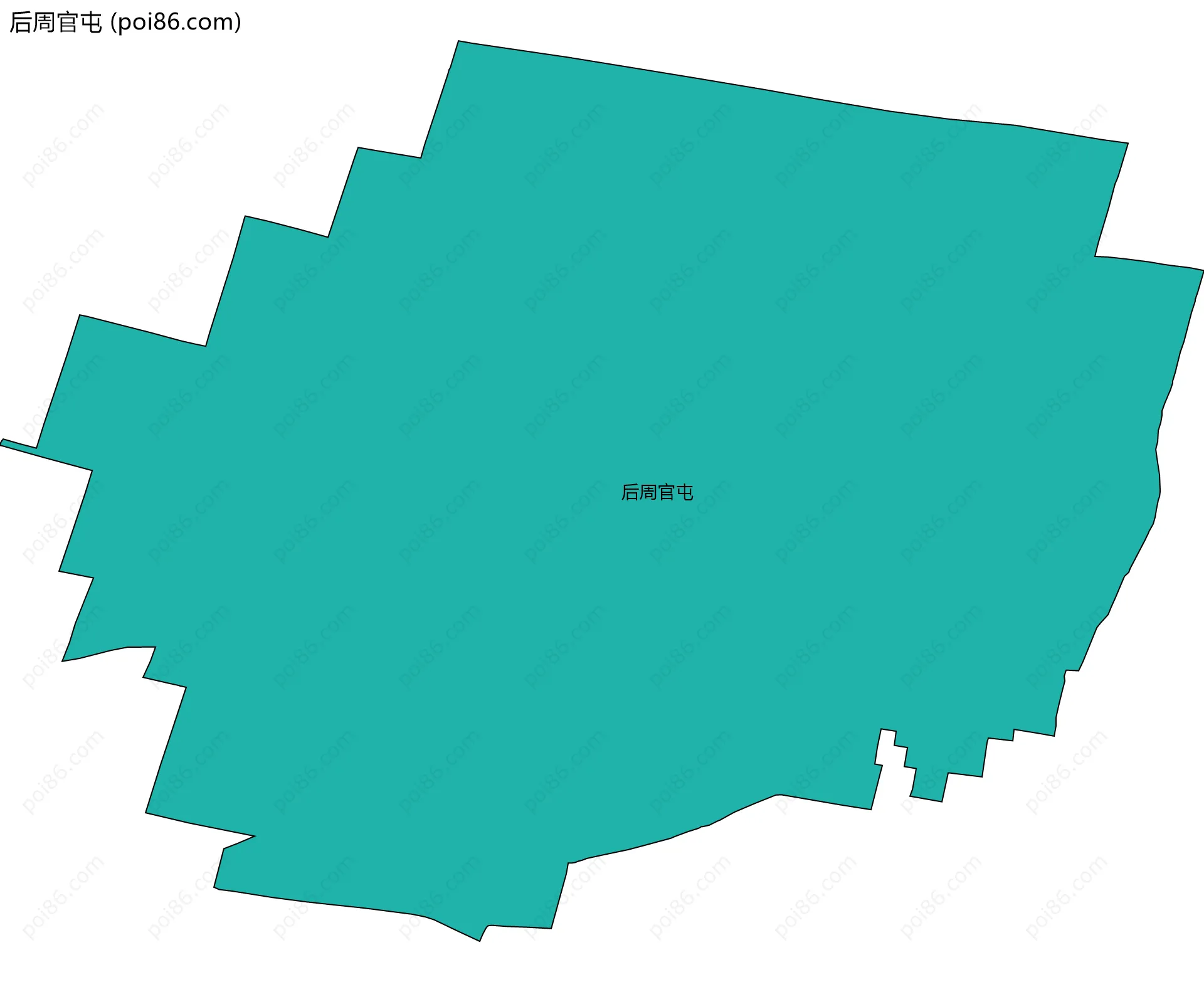 后周官屯边界地图
