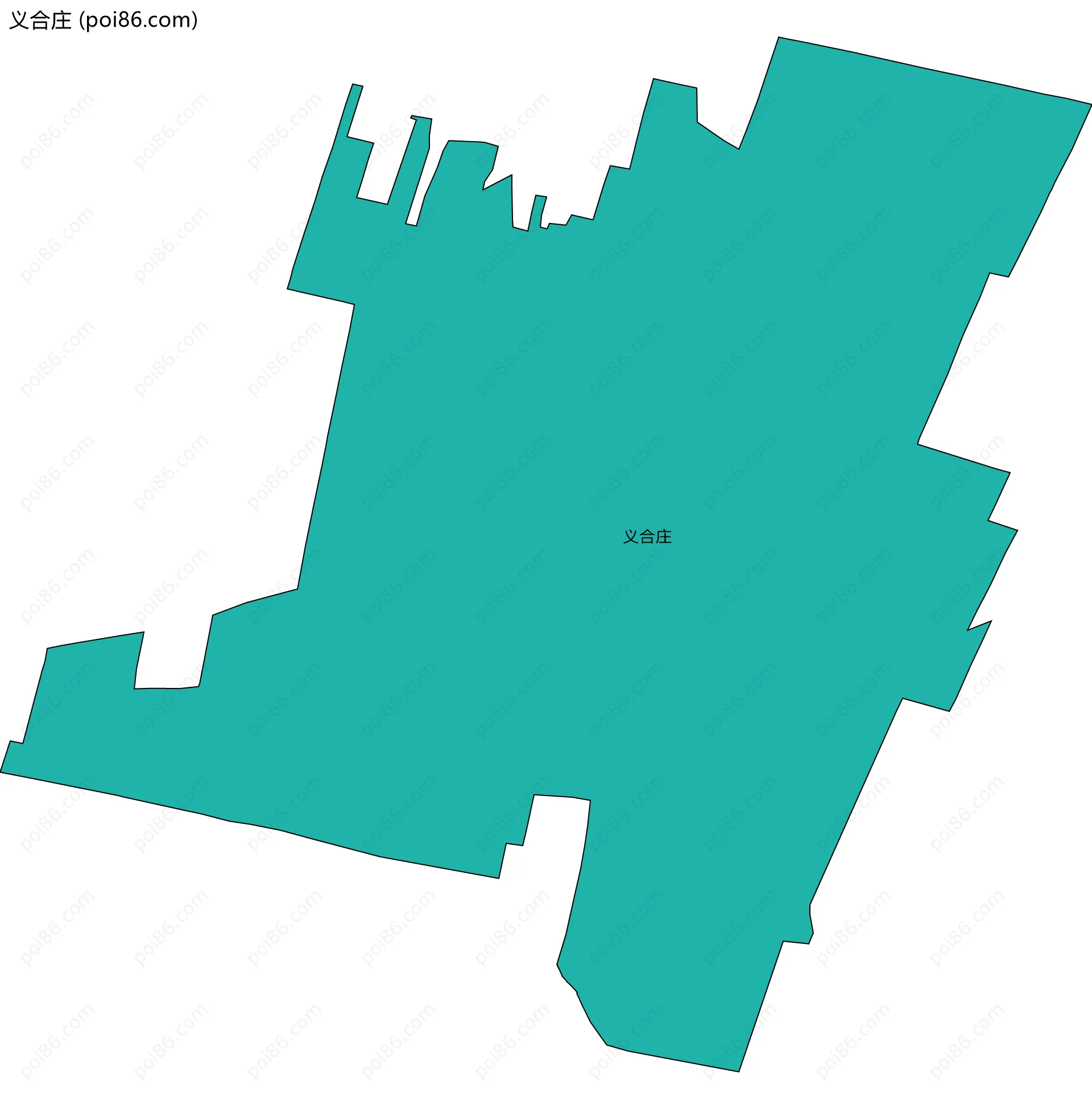 义合庄边界地图