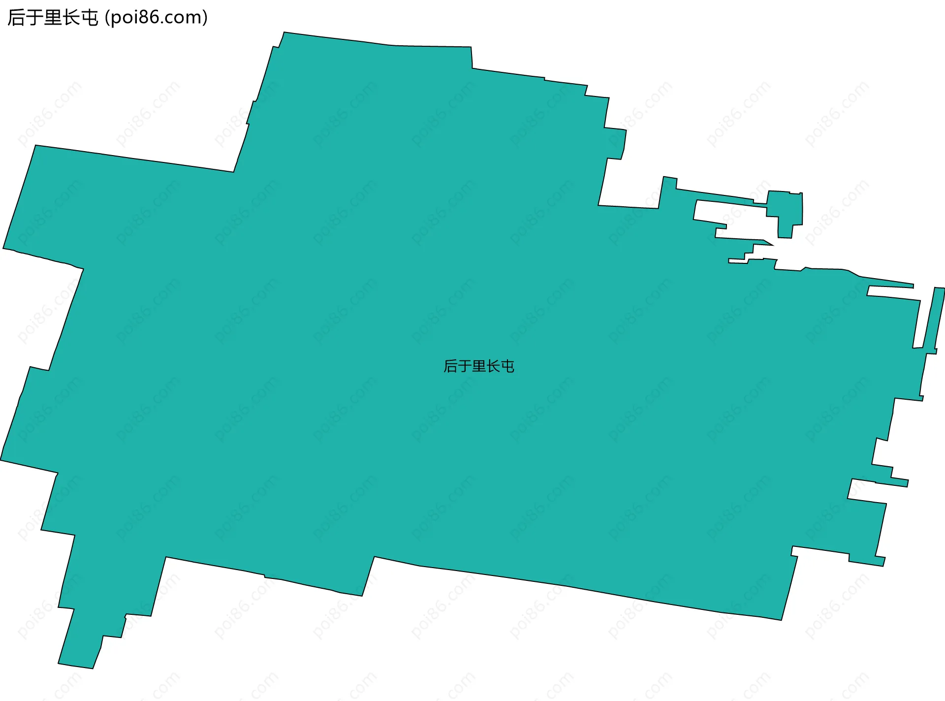 后于里长屯边界地图