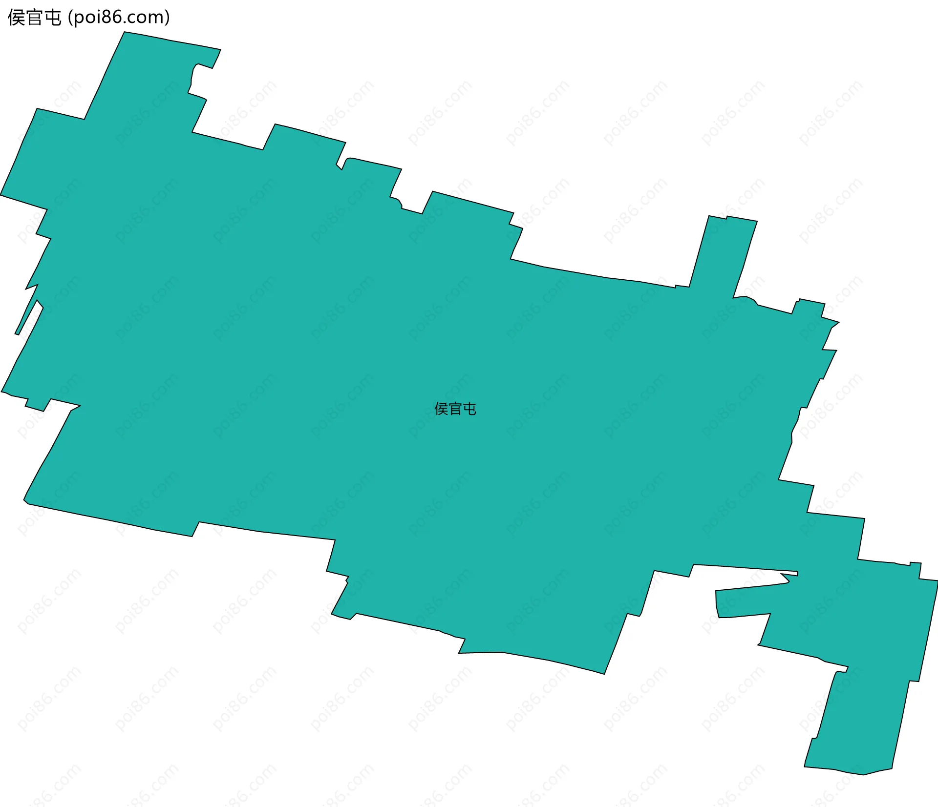 侯官屯边界地图