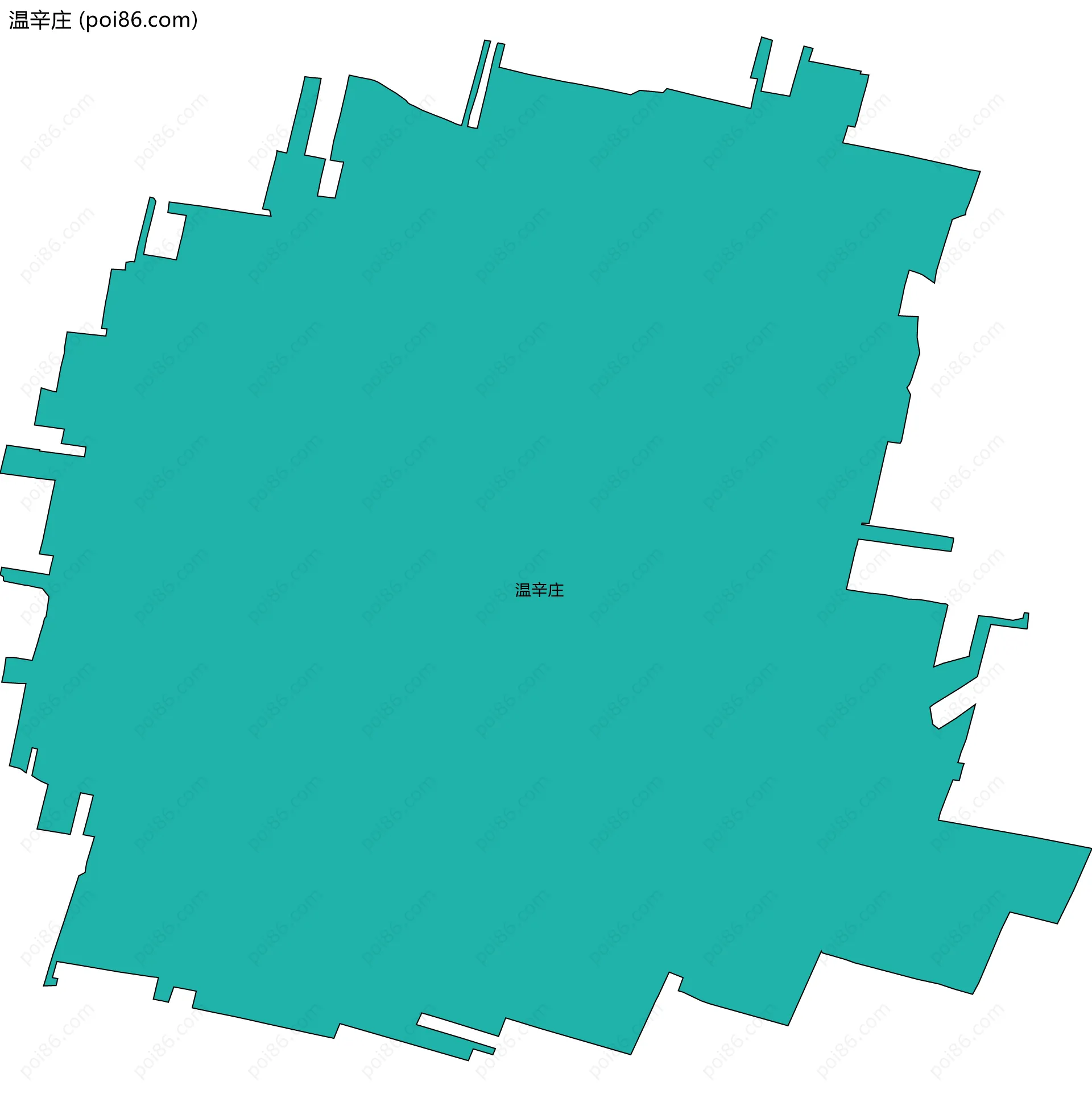 温辛庄边界地图