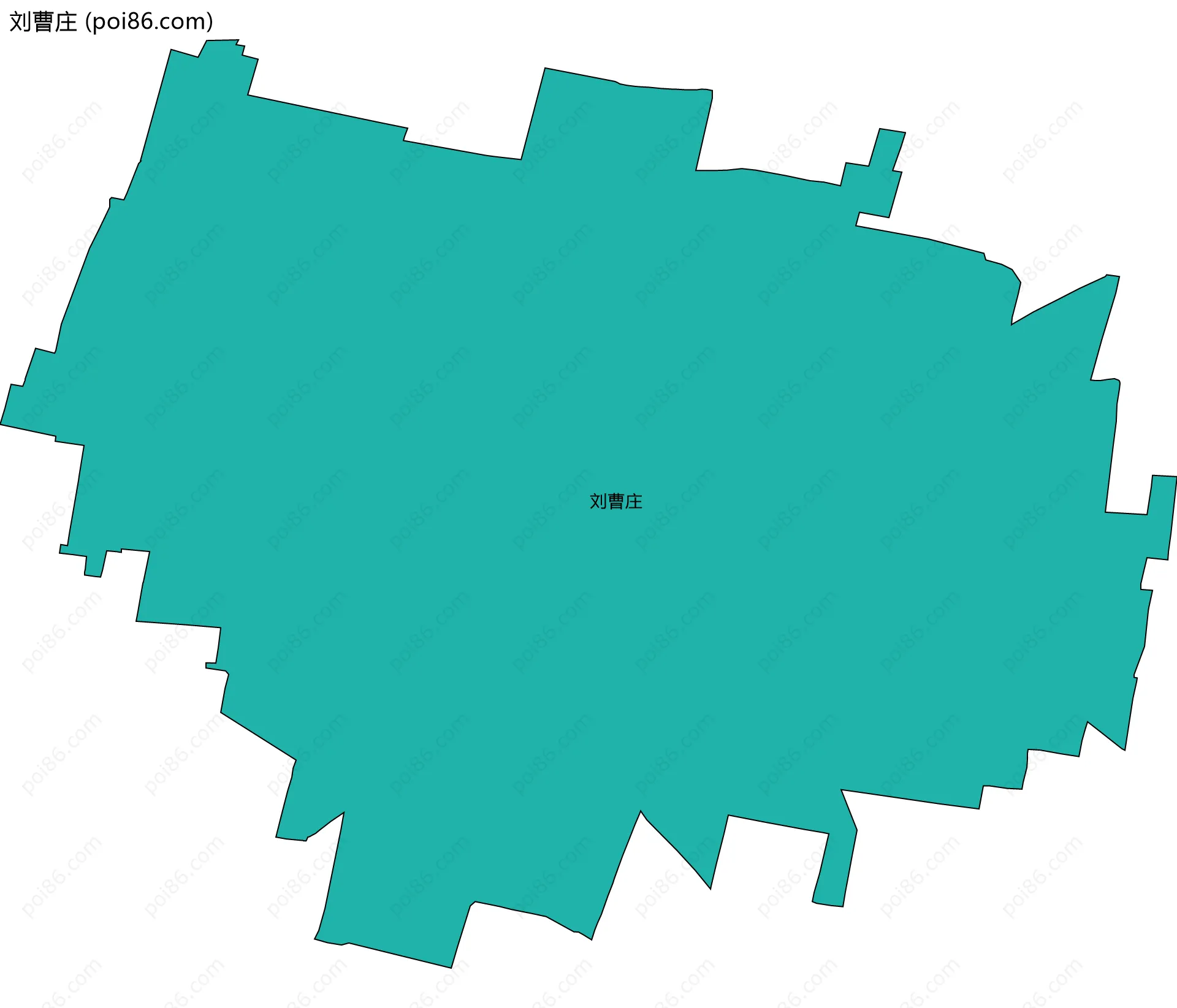刘曹庄边界地图