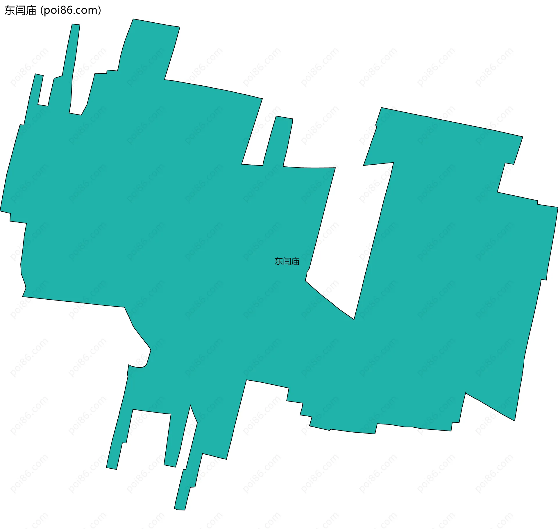 东闫庙边界地图