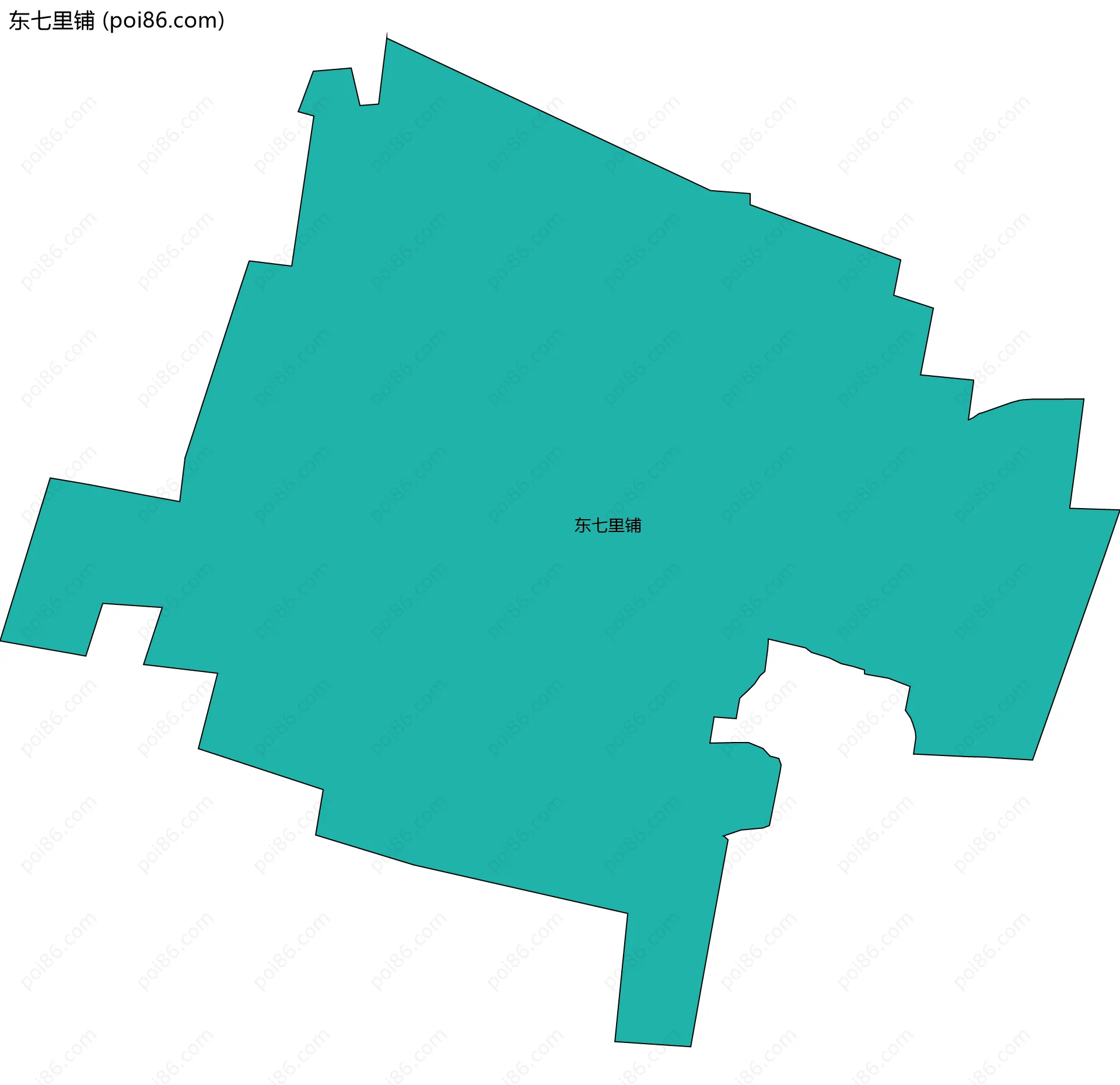 东七里铺边界地图
