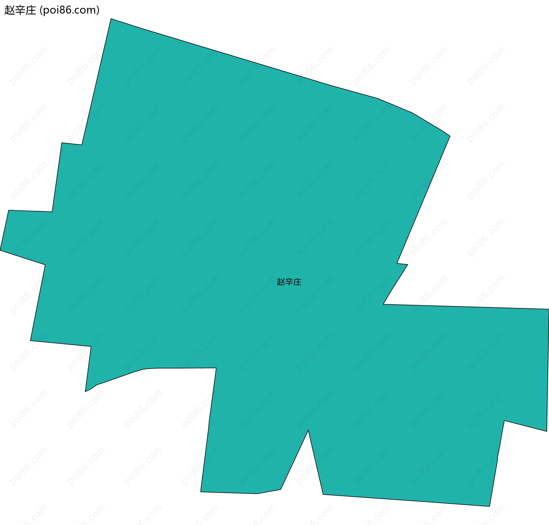 赵辛庄边界地图
