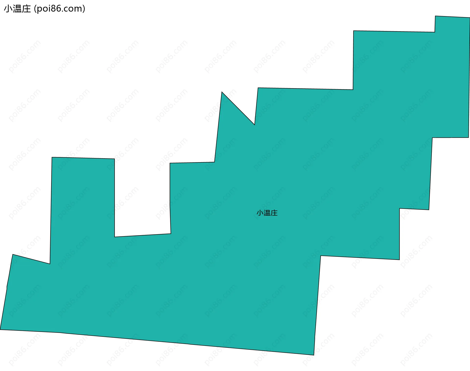 小温庄边界地图