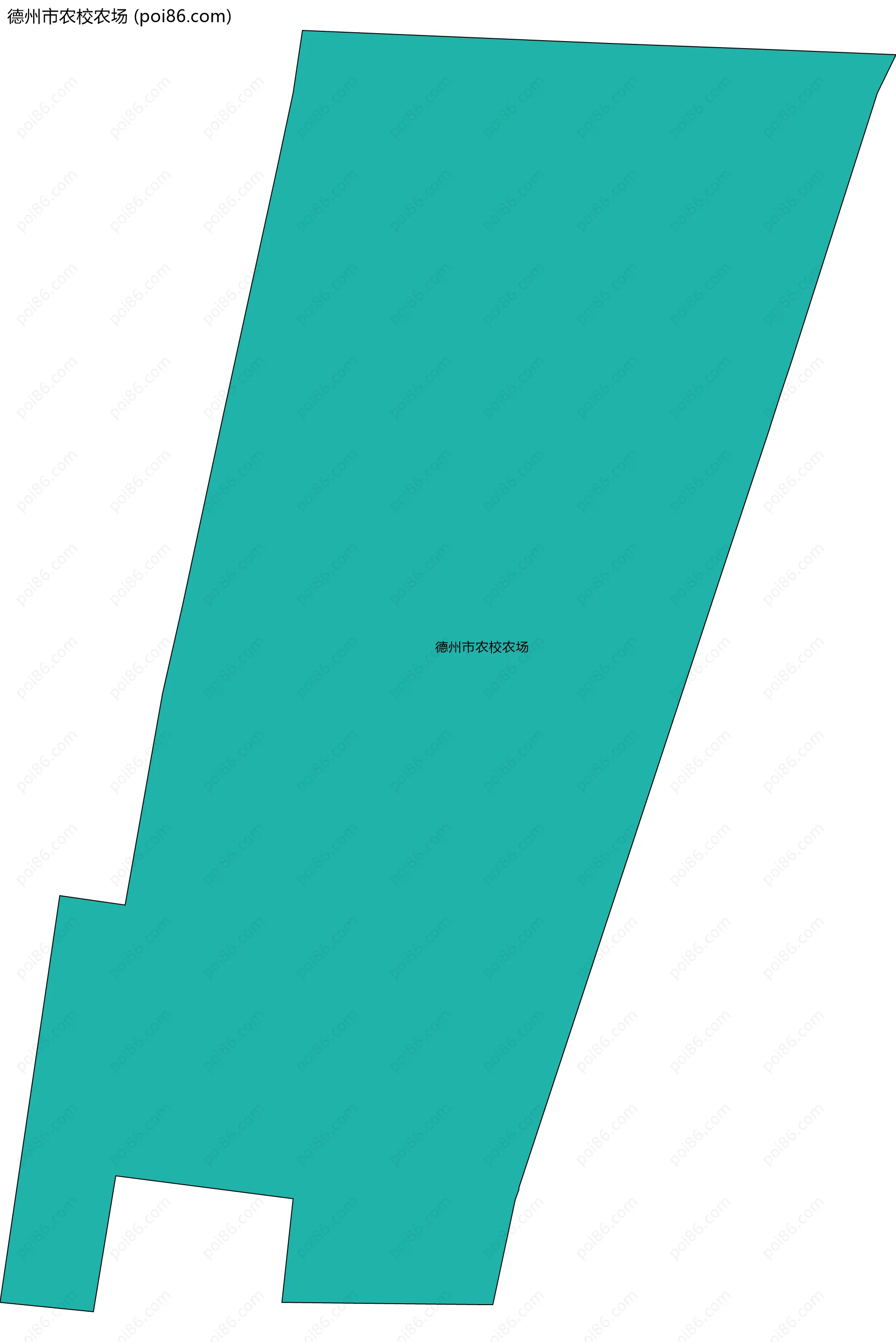 德州市农校农场边界地图