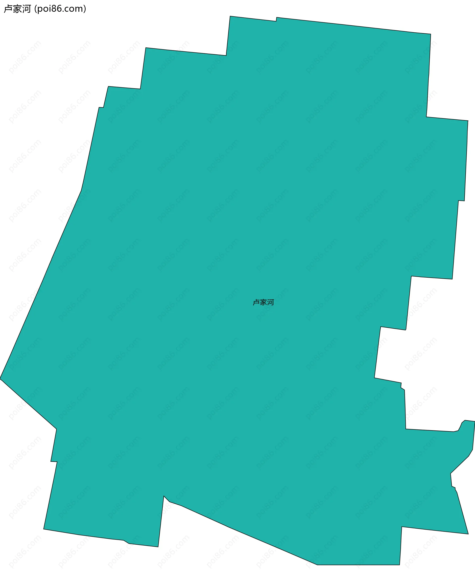 卢家河边界地图