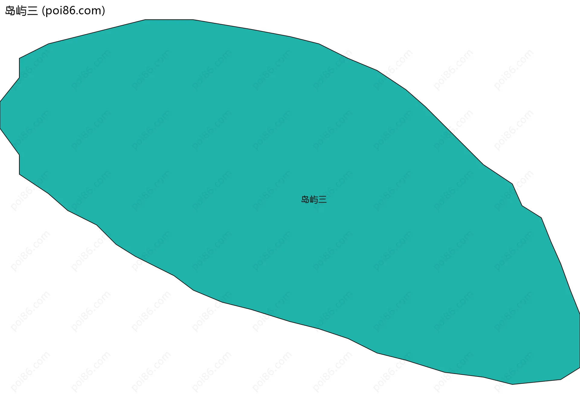 岛屿三边界地图