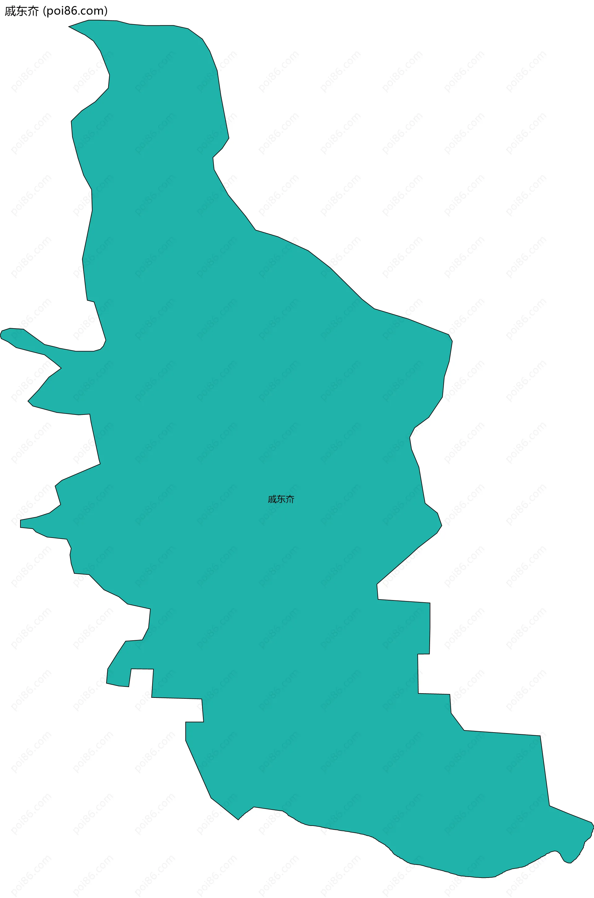 戚东夼边界地图