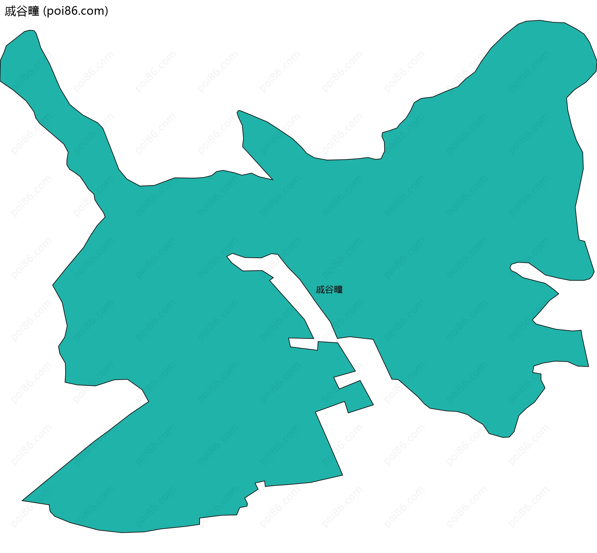 戚谷疃边界地图