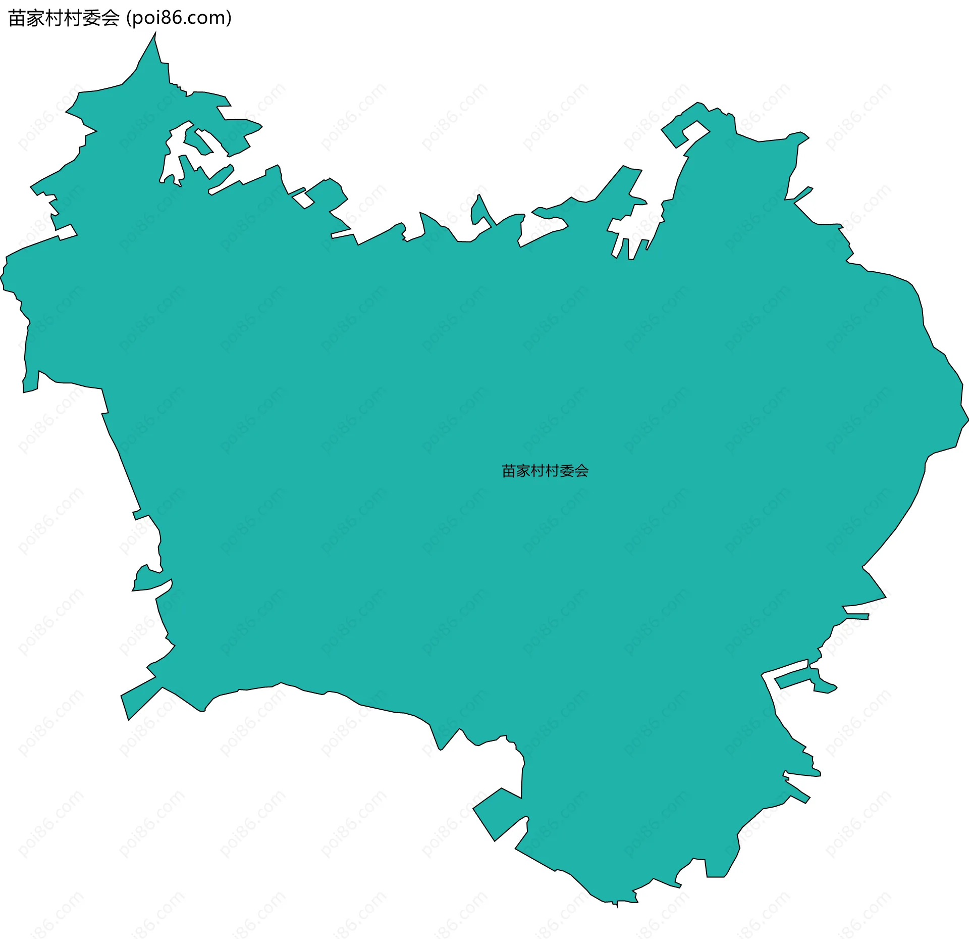 苗家村村委会边界地图