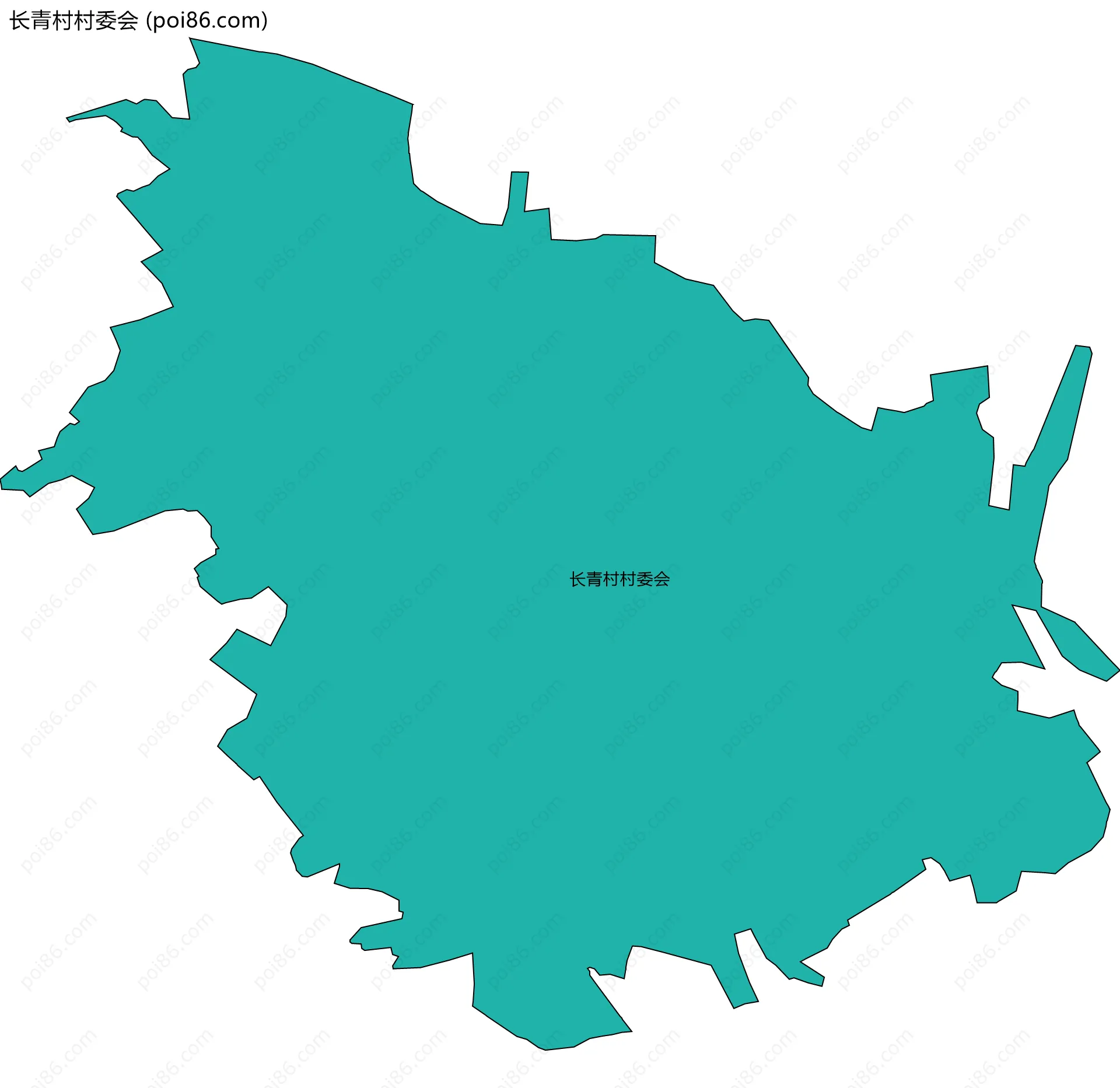 长青村村委会边界地图