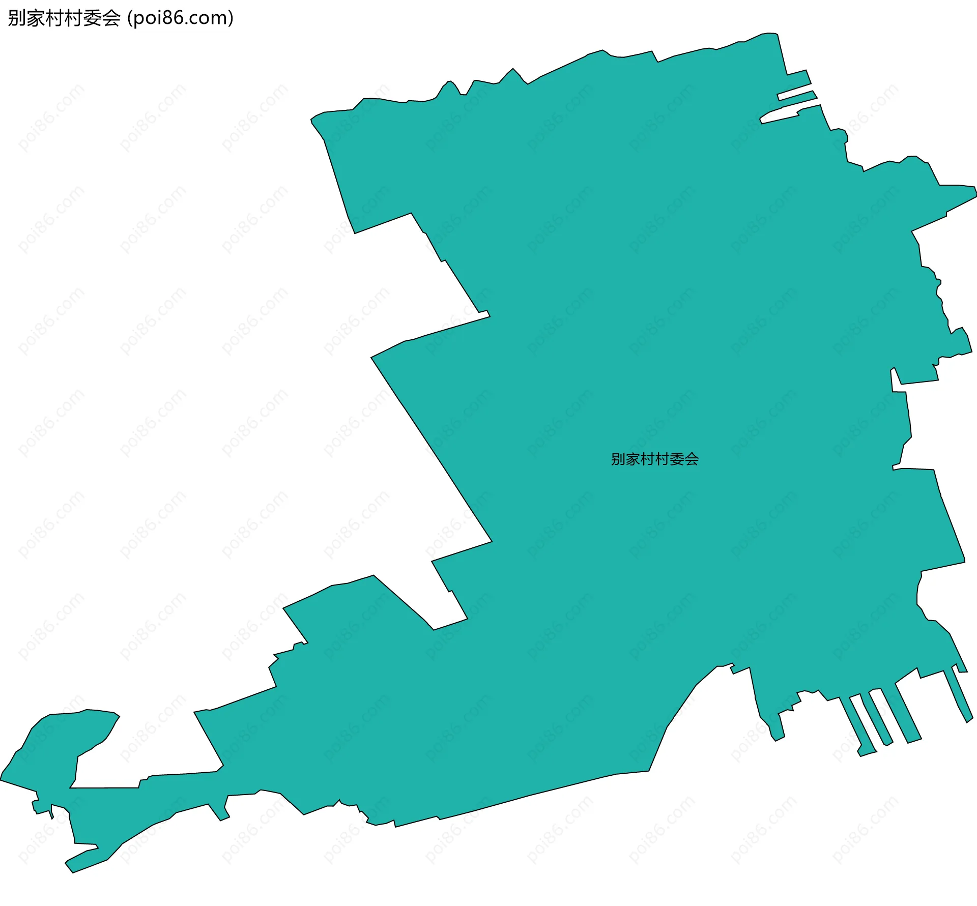 别家村村委会边界地图
