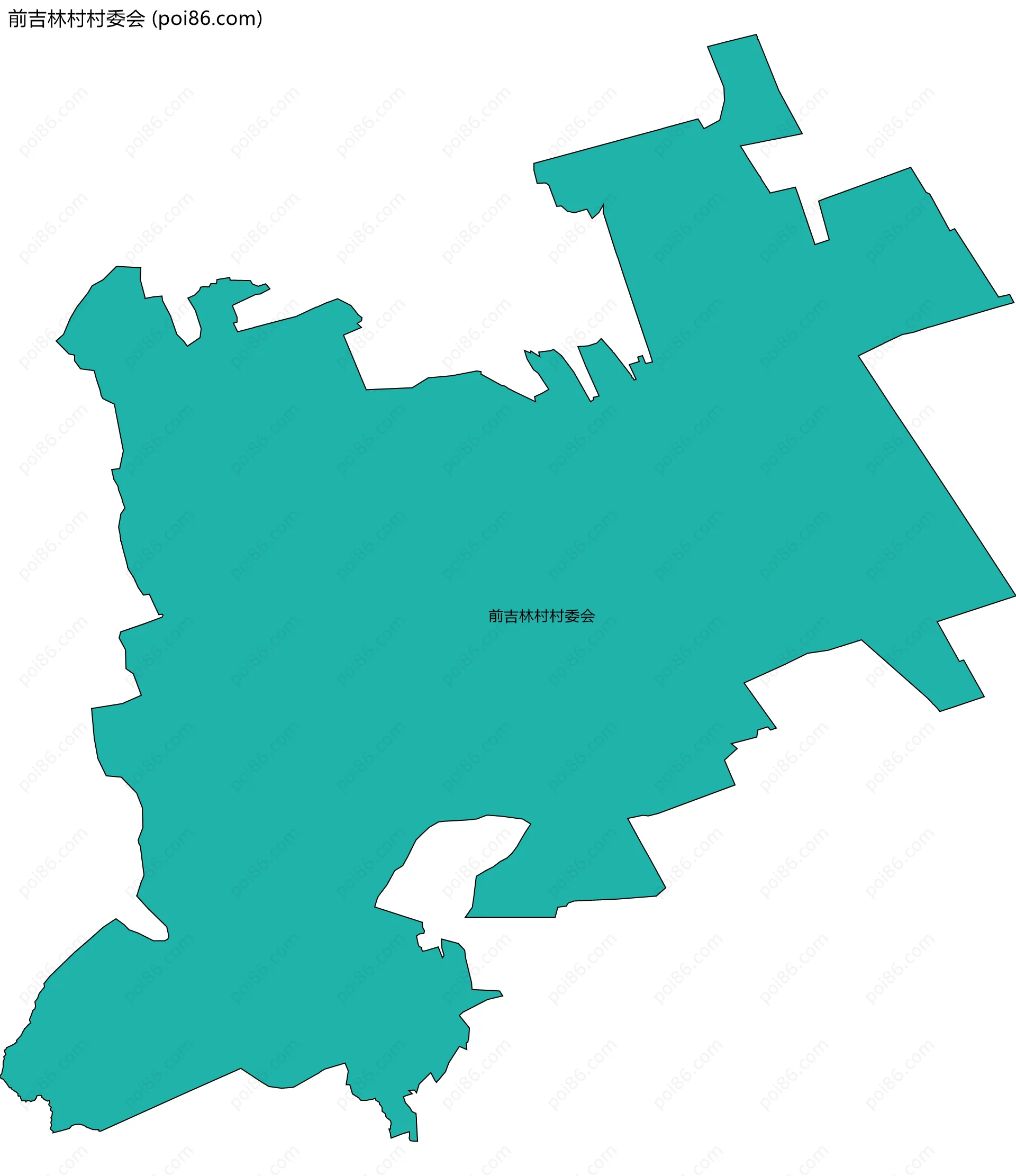 前吉林村村委会边界地图