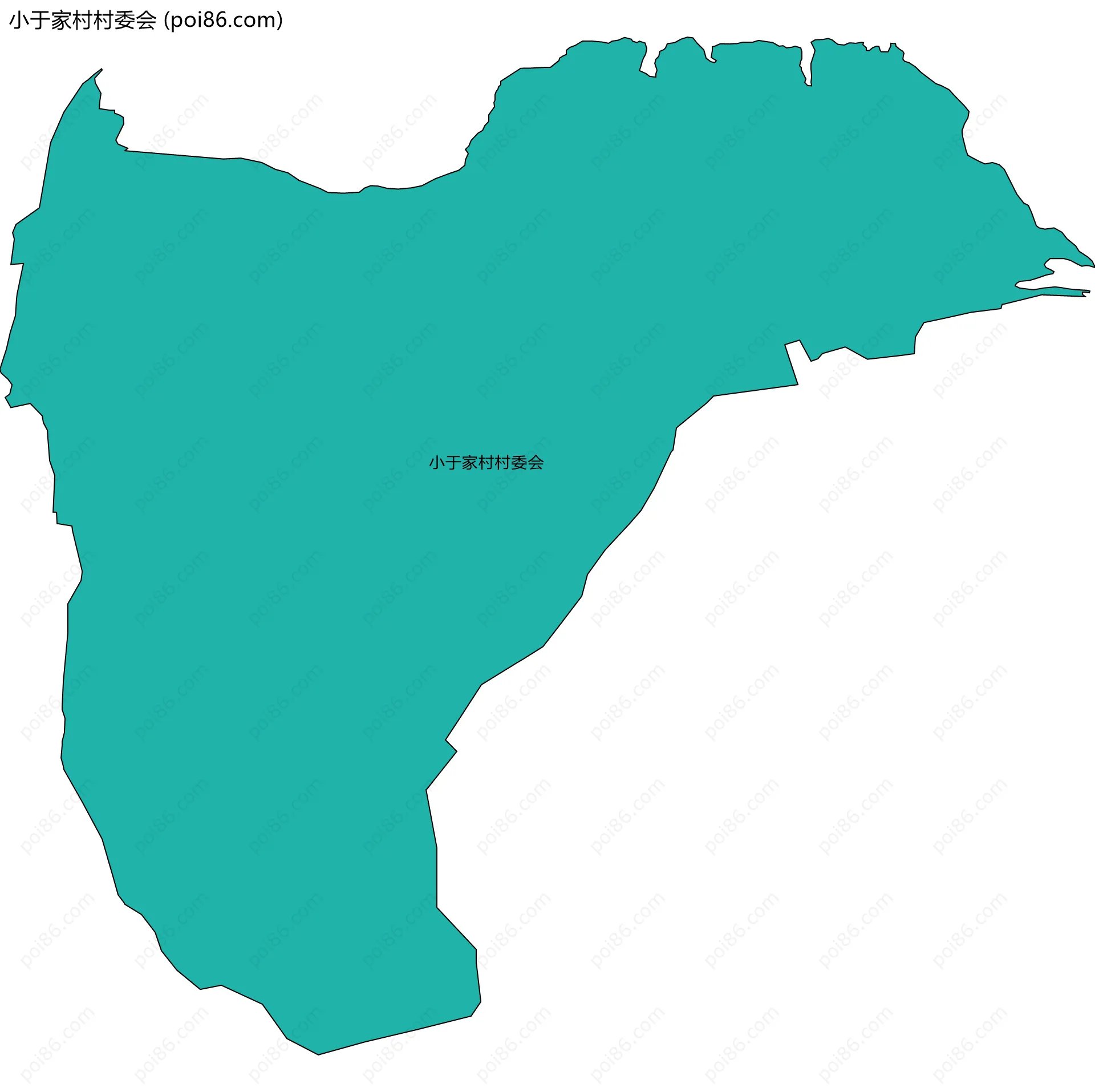小于家村村委会边界地图