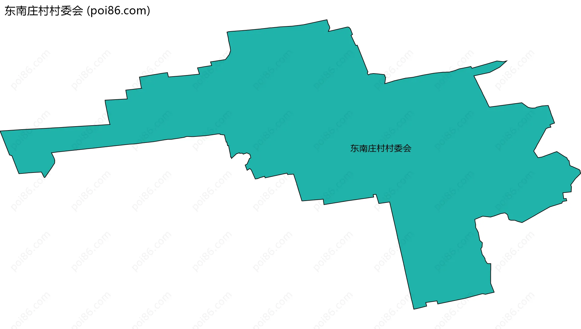 东南庄村村委会边界地图