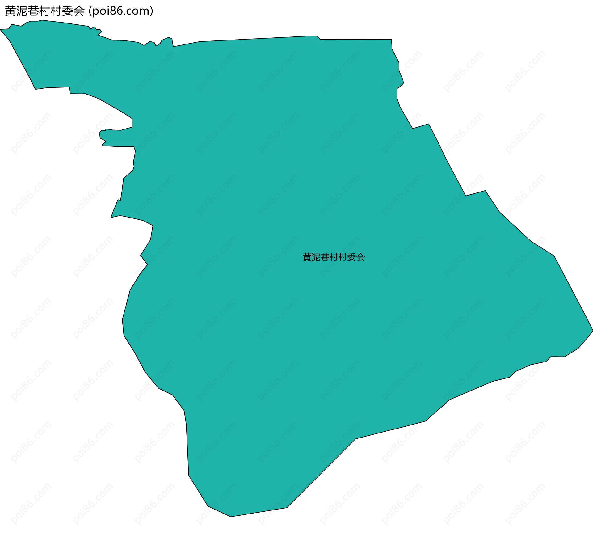 黄泥巷村村委会边界地图