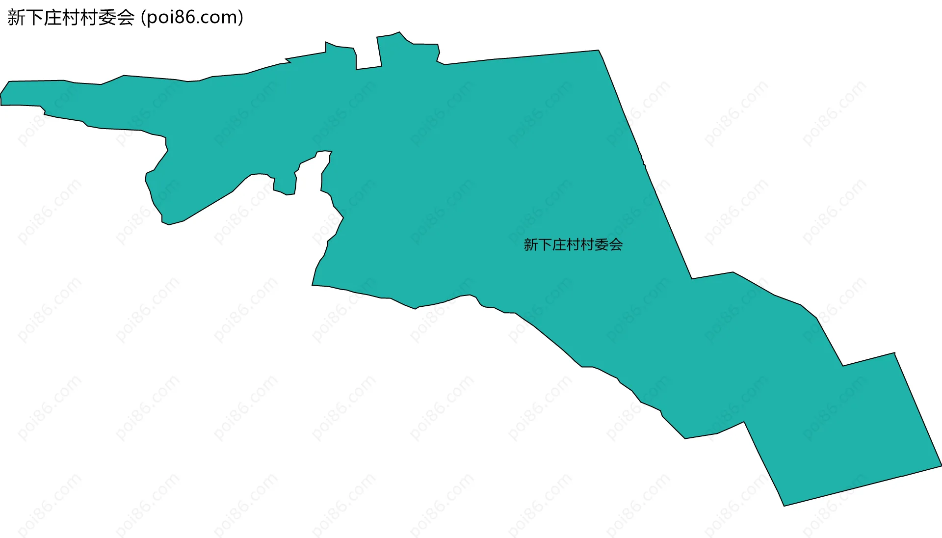 新下庄村村委会边界地图
