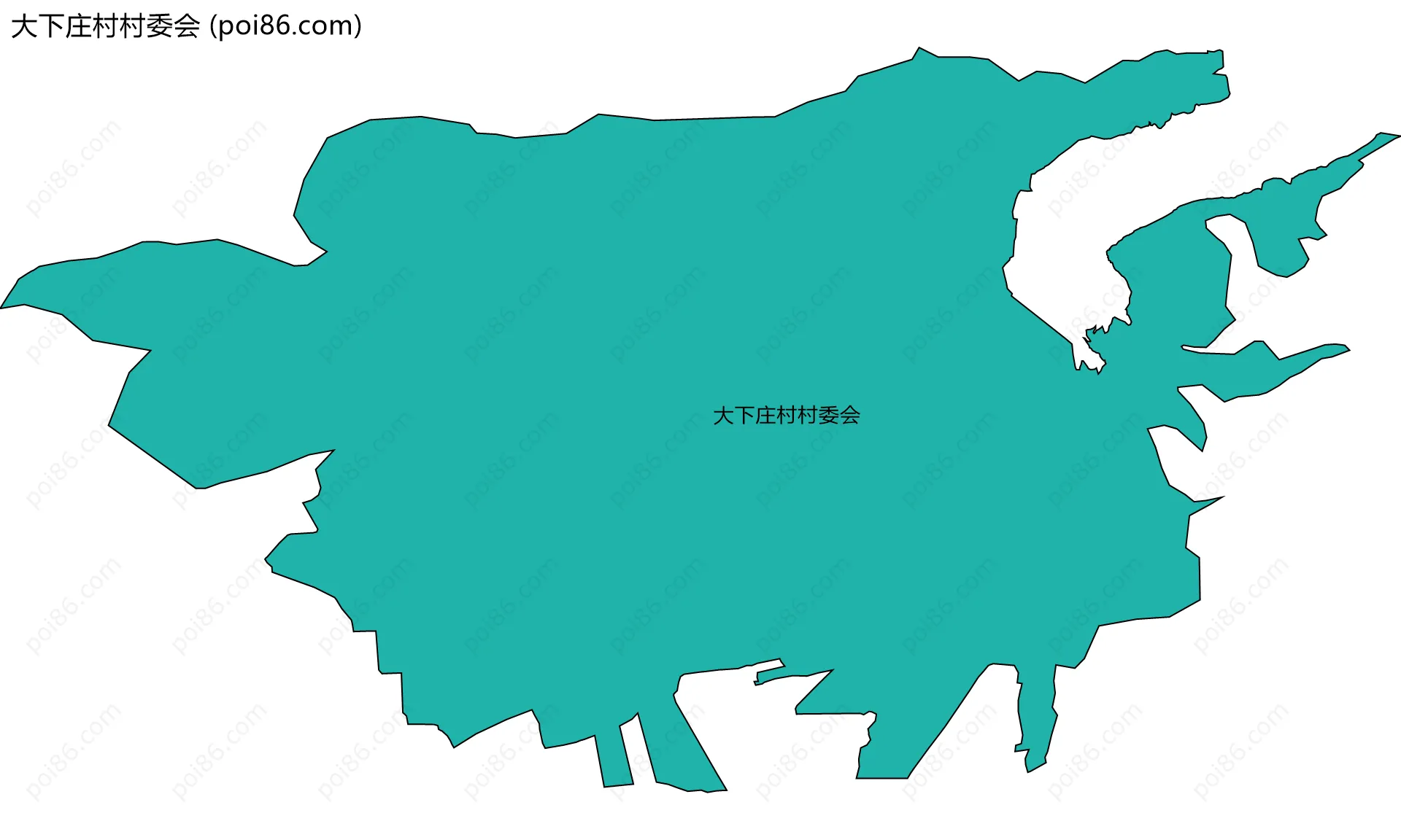 大下庄村村委会边界地图