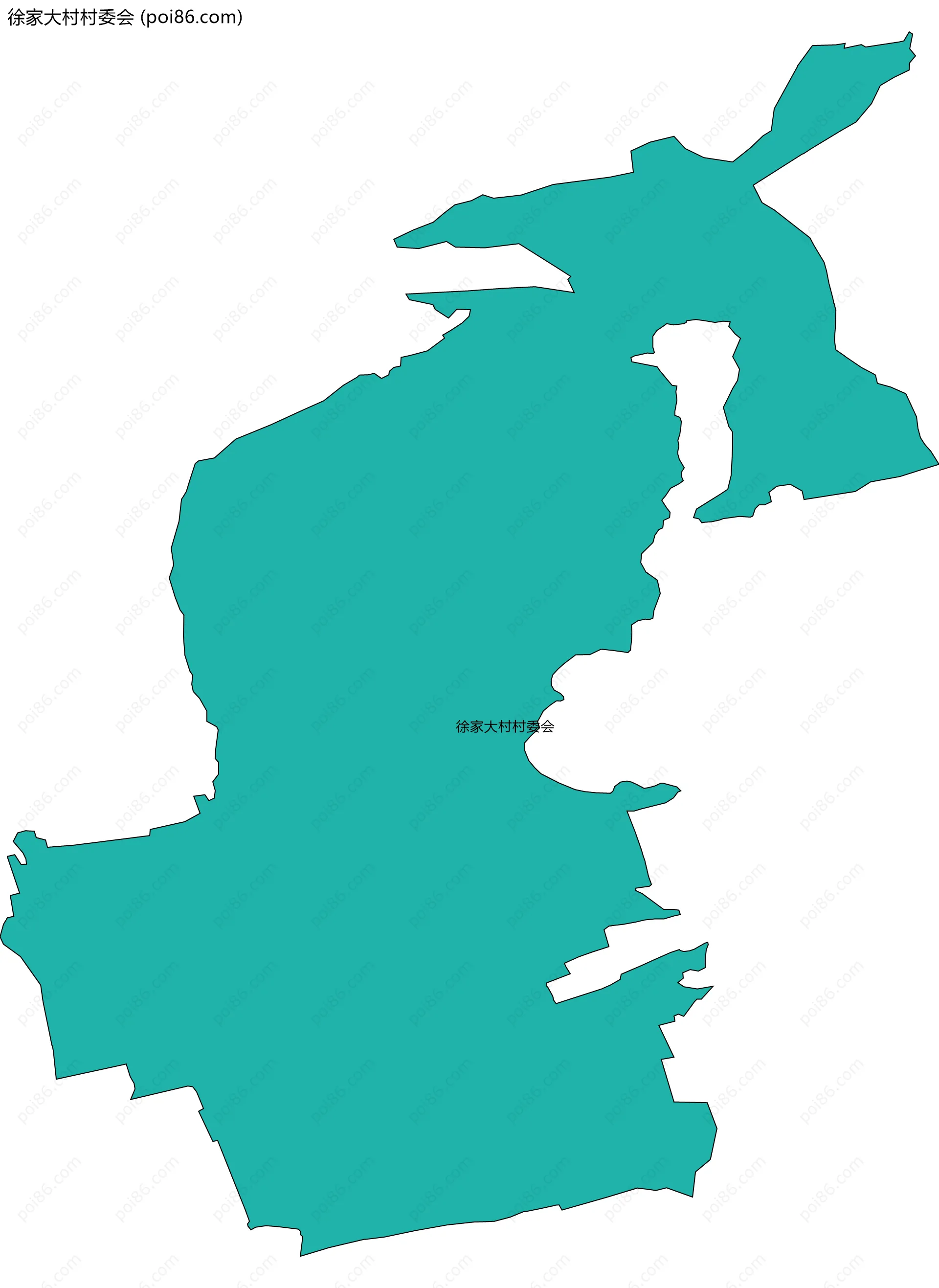 徐家大村村委会边界地图